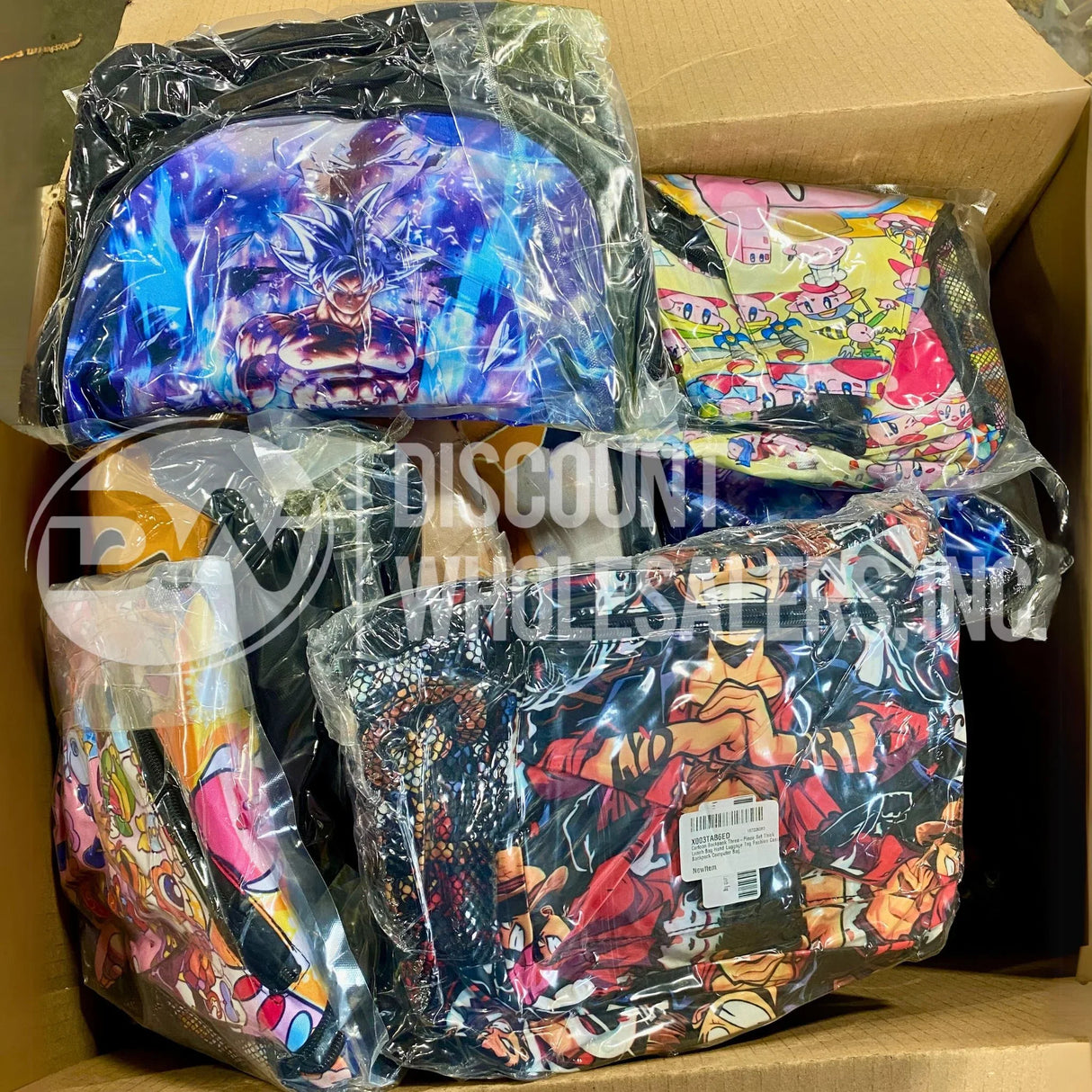 Anime & Character Mix - BAGS,BACKPACKS,LUNCH BAGS, BLANKETS (100 Pcs Lot)
