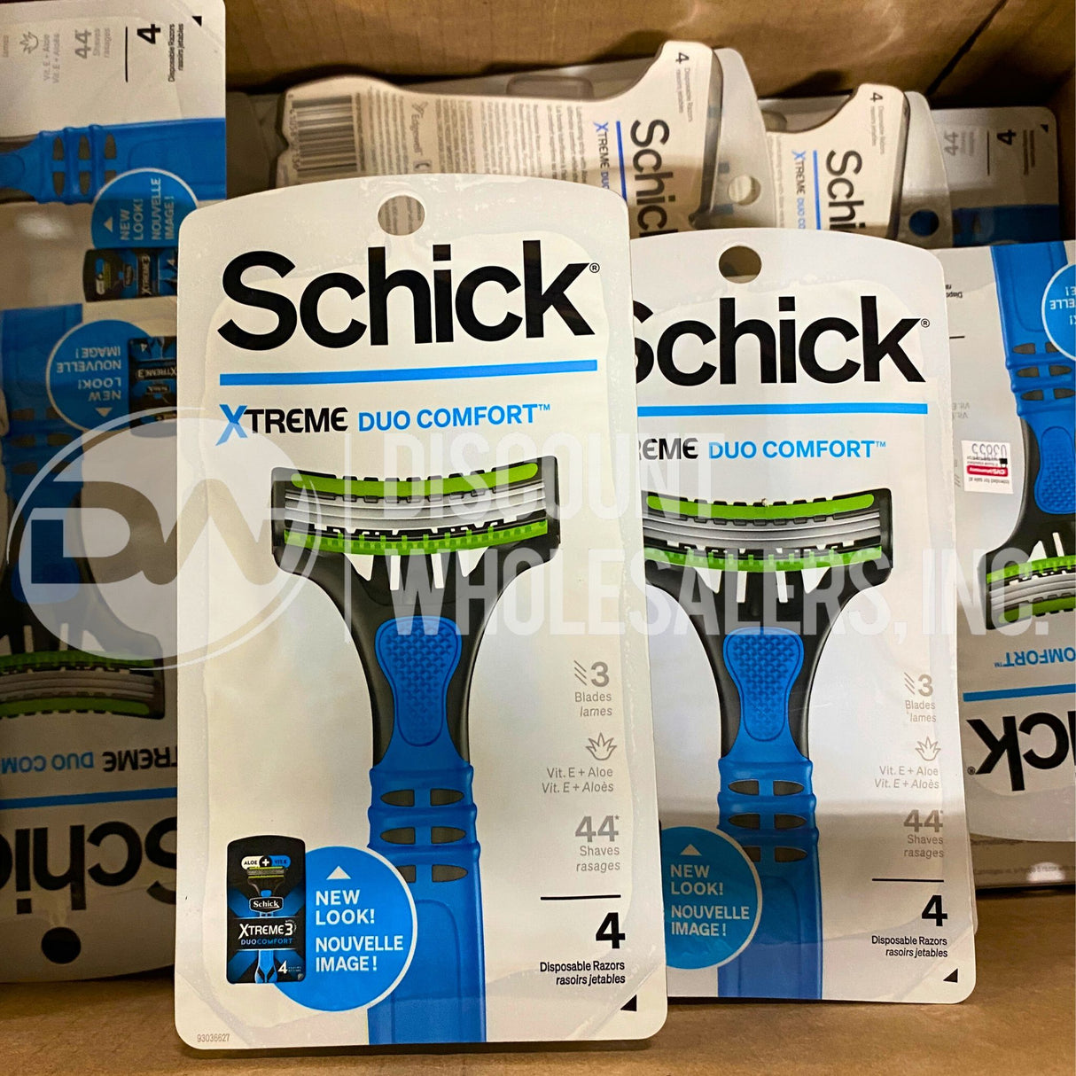 Schick Xtreme Duo Comfort 4 Disposable Razors (60 Pcs Lot)