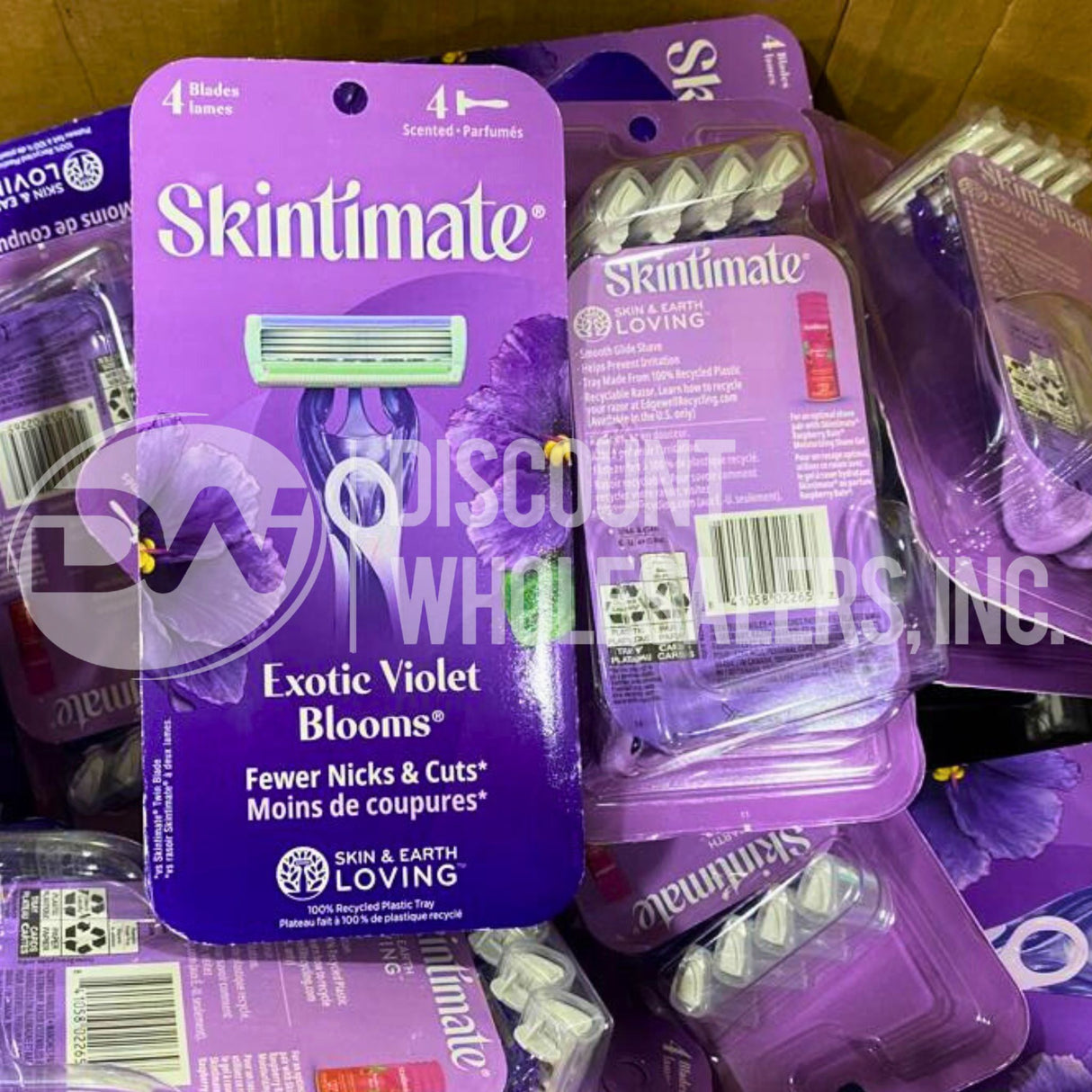 Skintimate Violet Blooms 4 Scented Blades (50 Pcs Lot)