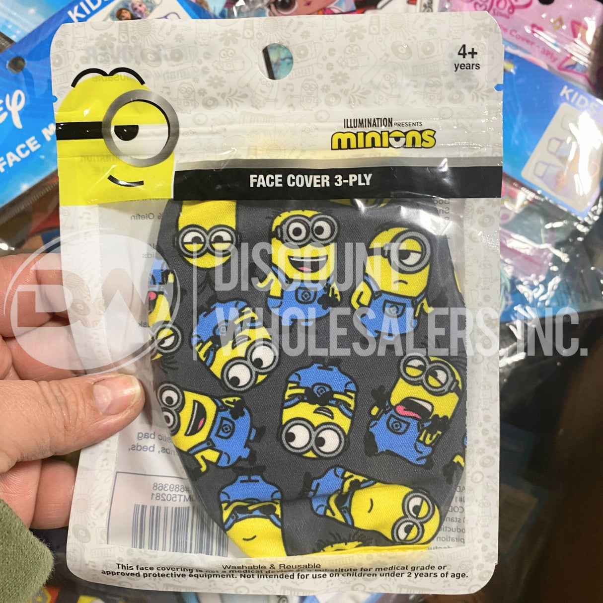 Marvel, Disney,Nickelodeon, and More Child's Cloth Face Mask Assorted (100 Pcs Lot)