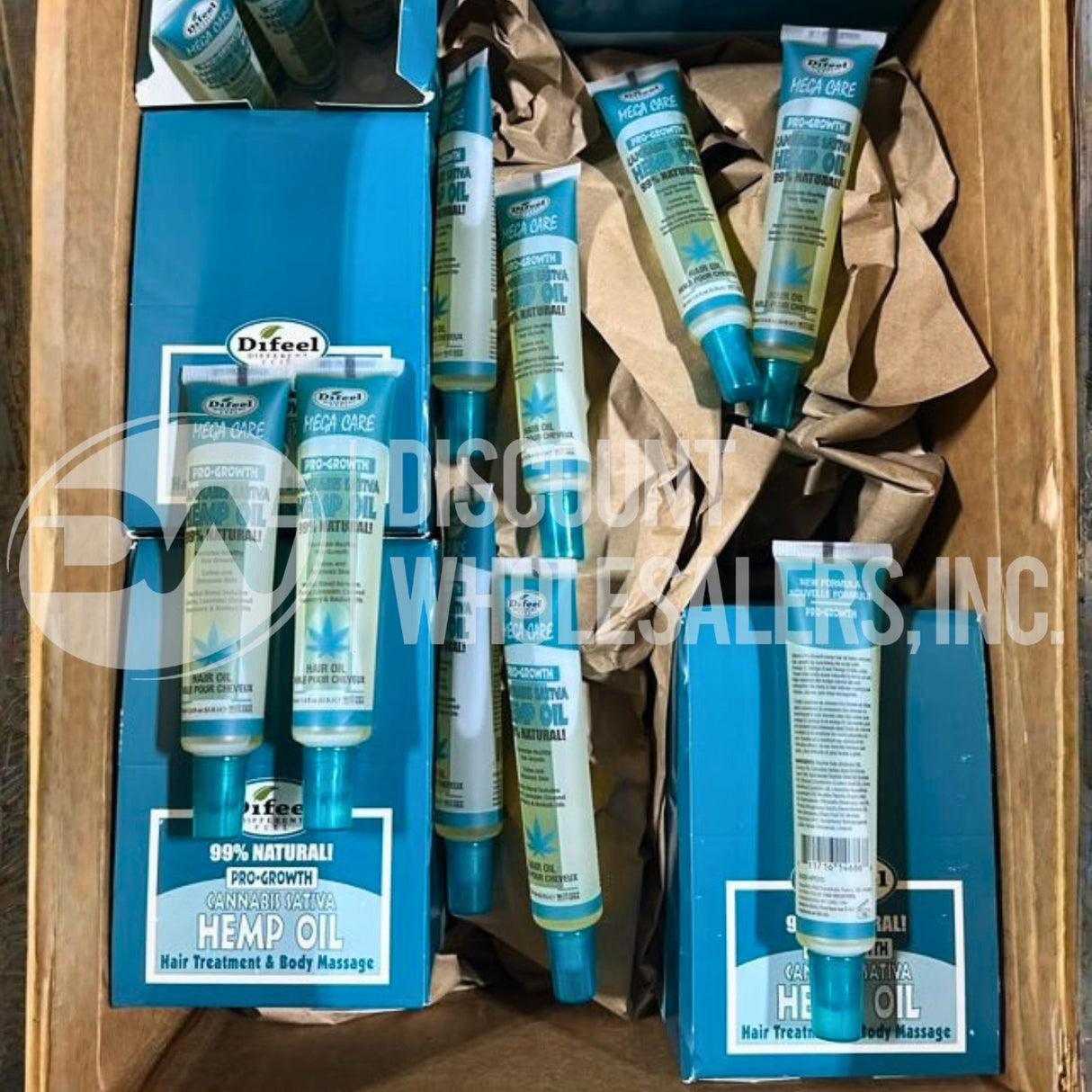 Difeel Mega-Growth Cannabis Sativa Hemp Oil 1.5fl (285 Pcs Lot)