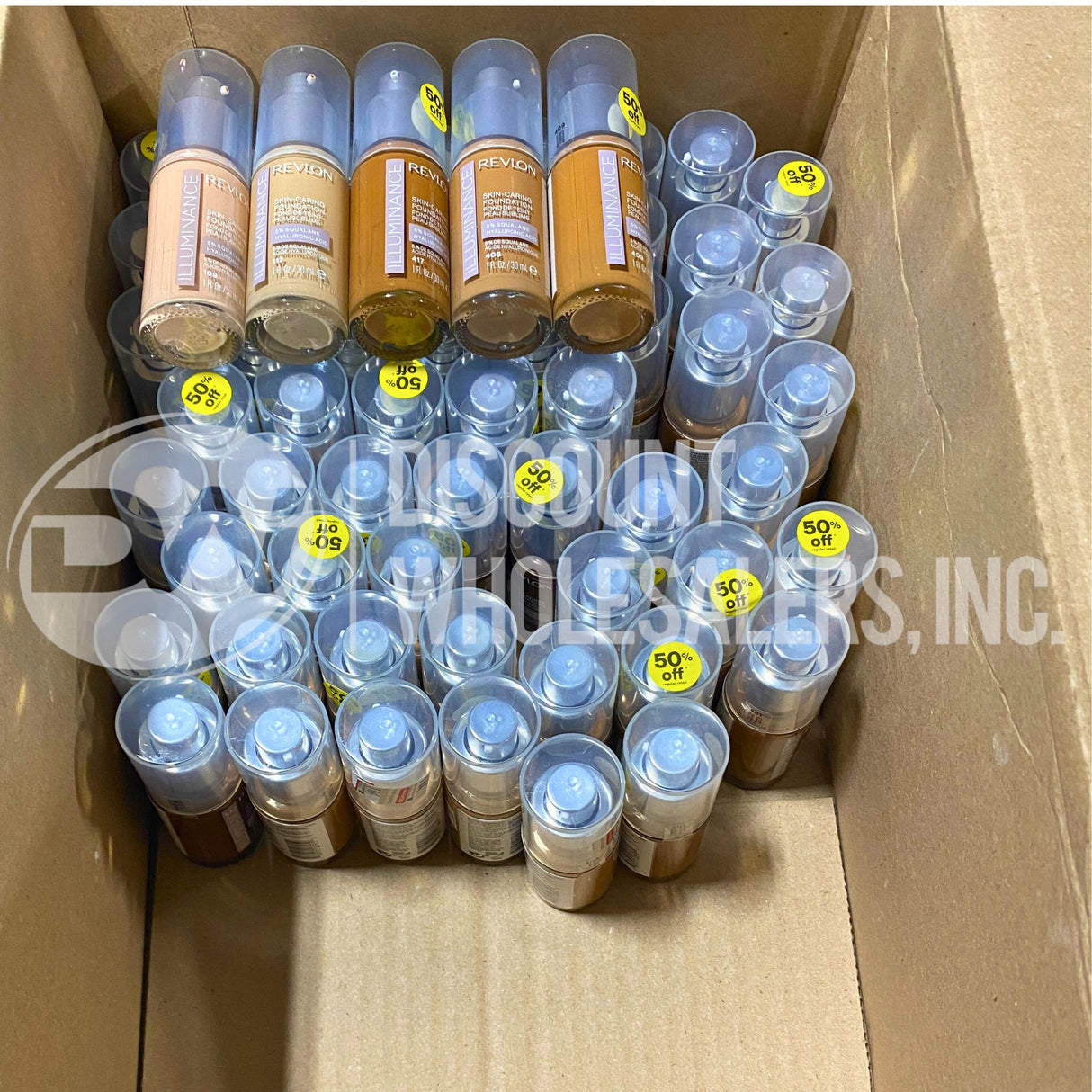 Revlon Illuminance Mix Skin - Caring Foundation 5% Squalane Hyaluronic Acid 1 Oz - (60 Pcs Lot)