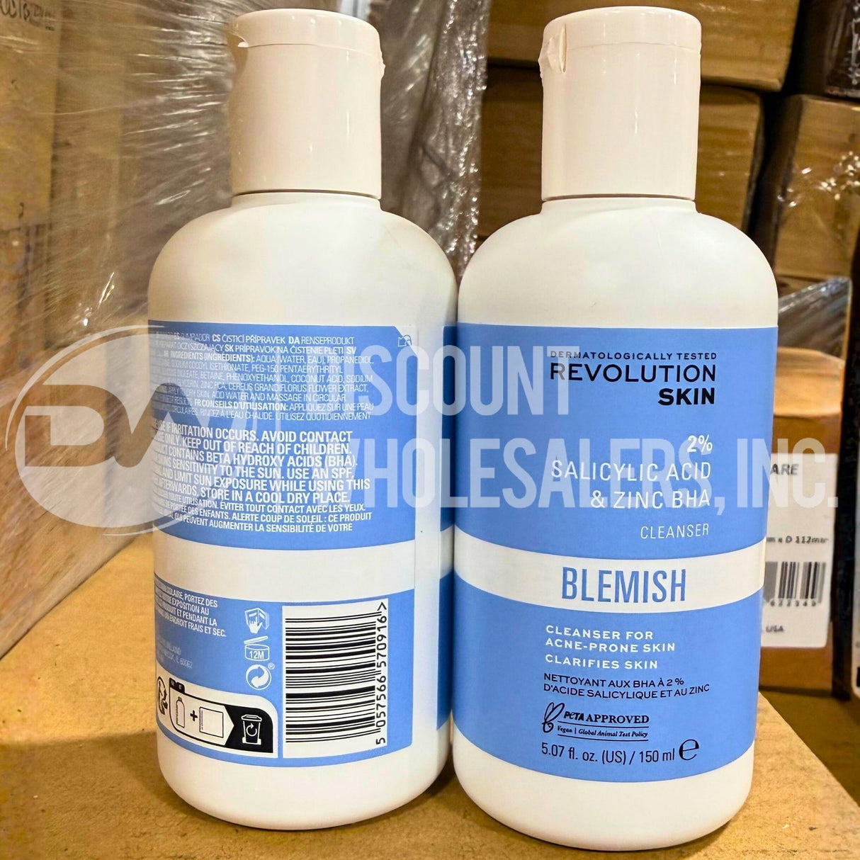 Revolution Skin 2% Salicylic Acid & Zinc BHA Cleanser Blemish for Acne 5.07 Fl. (36 Pcs Lot)
