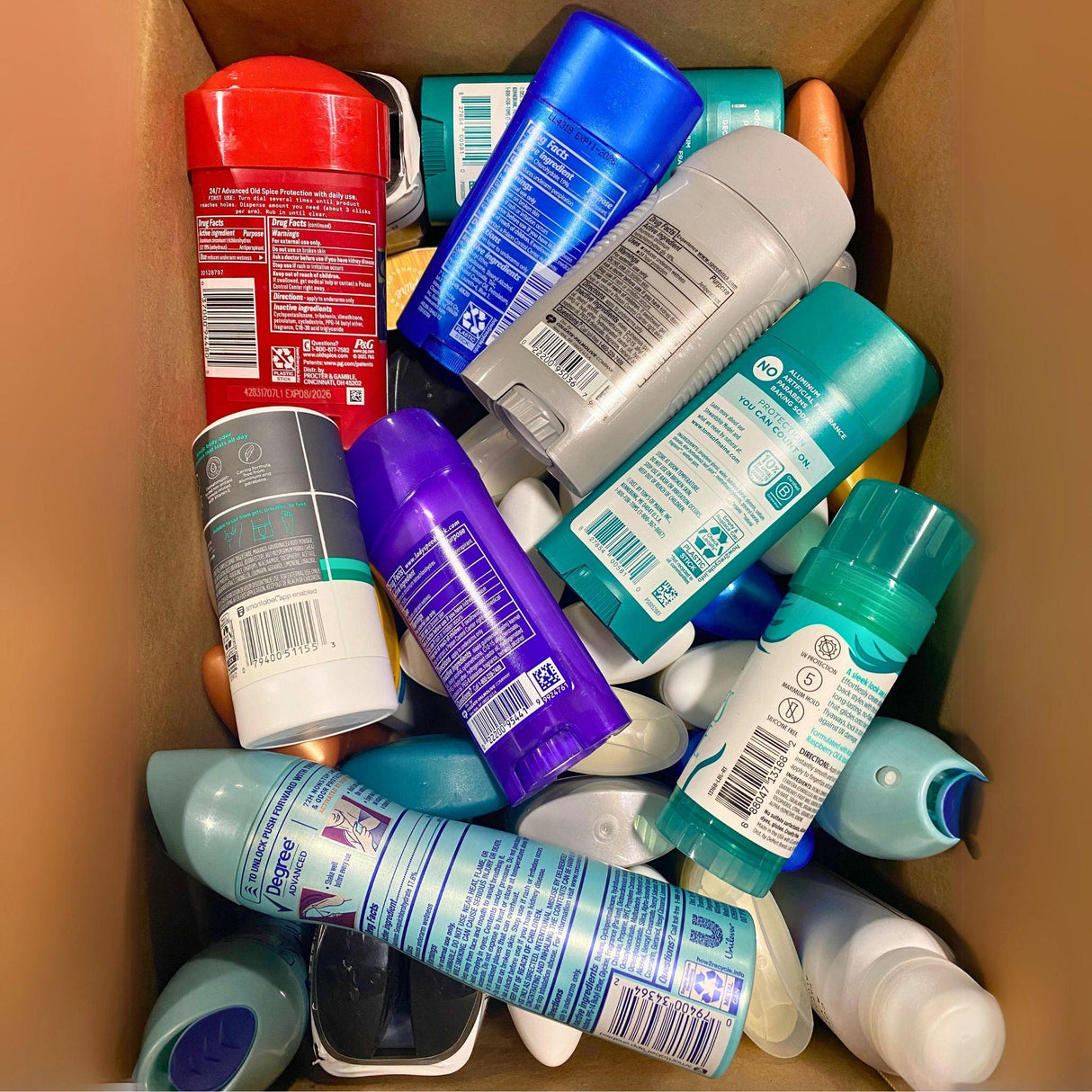 Assorted Different Deodorant Sizes and Scents for Women and Men