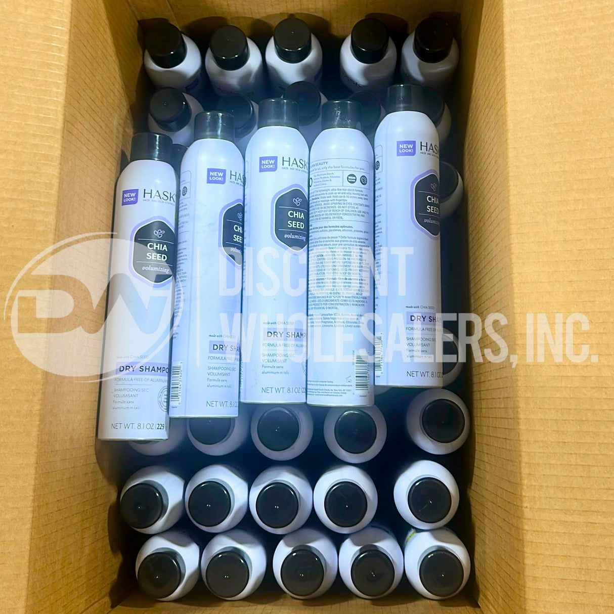 Chia Seed Volumizing Dry Shampoo – Absorbs Oil, Adds Volume & Bounce, Builds 8.1 OZ (150 Pcs Lot)