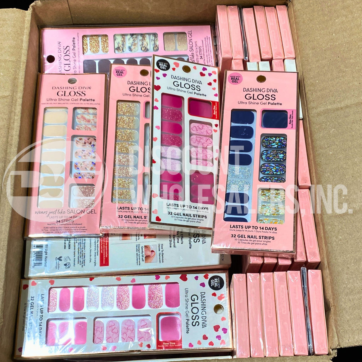 Dashing Diva Gloss Ultra Shine Gel Palette Assorted Shades and Styles (100 Pcs Lot)