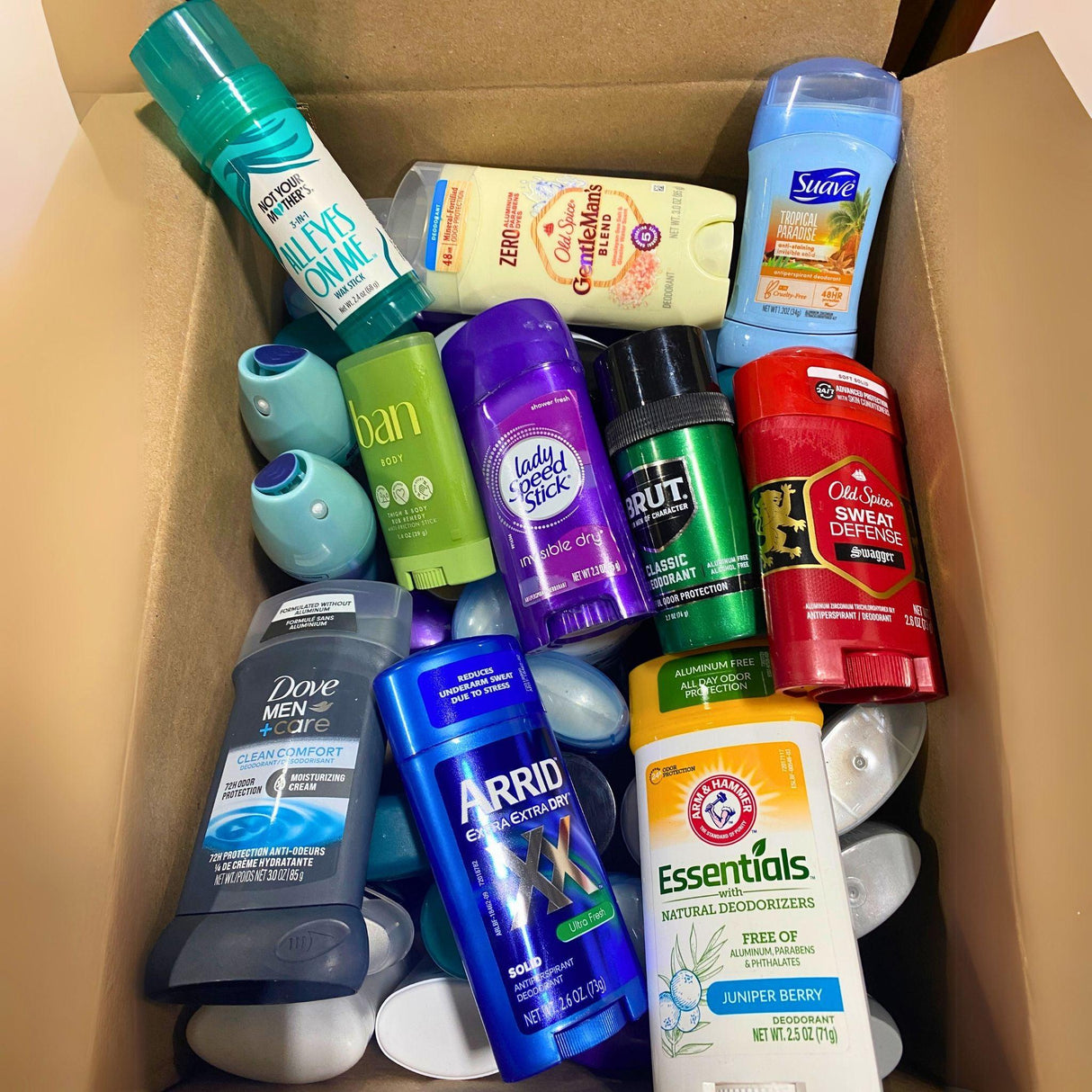 Suave, Ban, Brut, Dove, Old Spice, Arrid, Arm & Hammer Assorted Deodorant