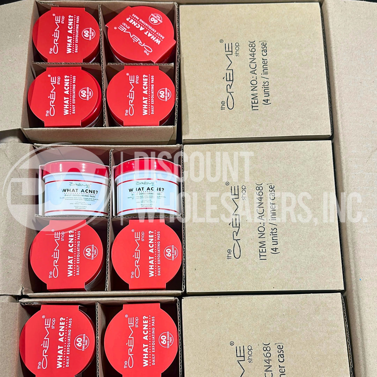 The Creme Shop What Acne Daily Exfoliating Pads 60 Patches (80 Pcs Lot)