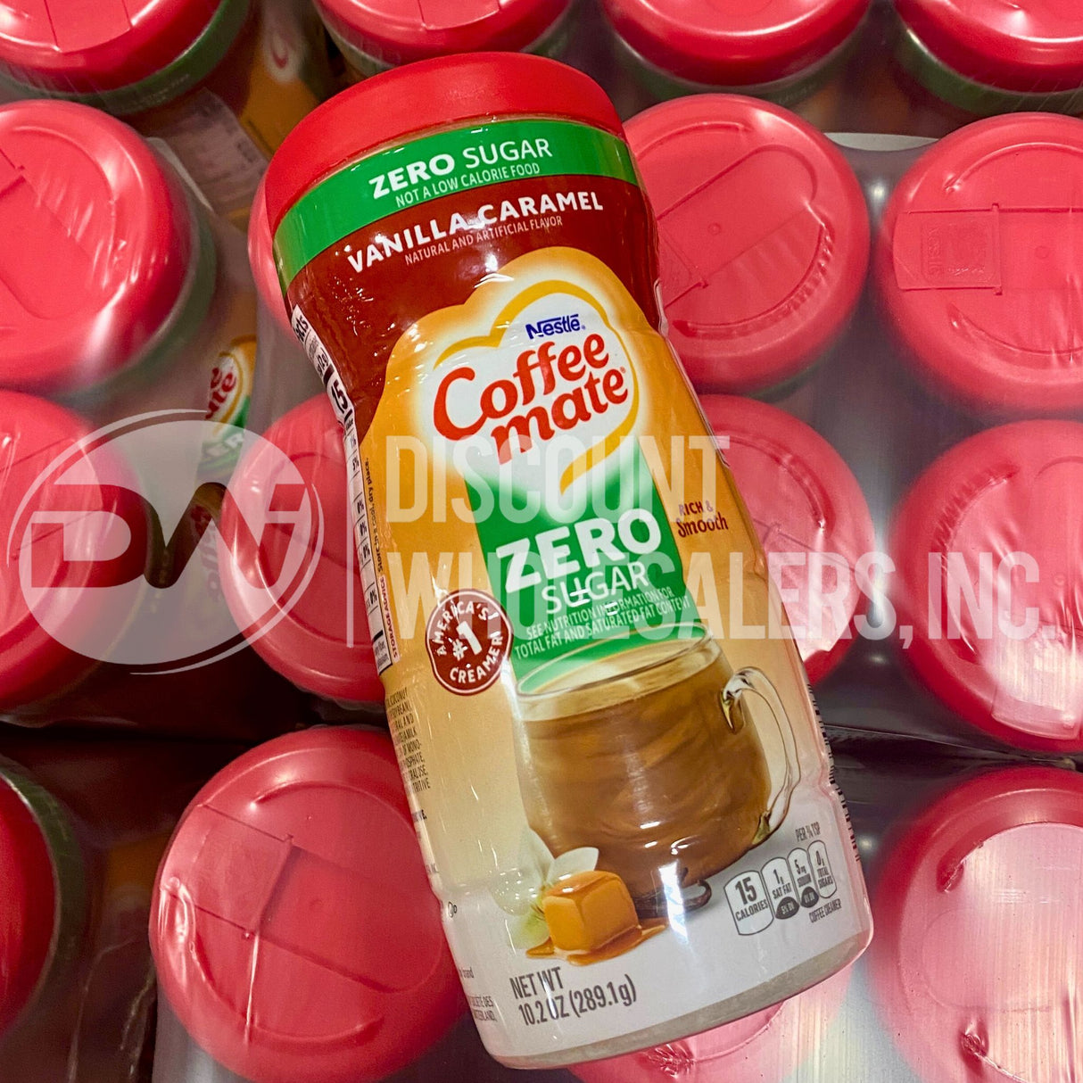 Nestle Coffee Mate Zero Sugar Vanilla Caramel 10.2 Oz. (72 Pcs Lot)