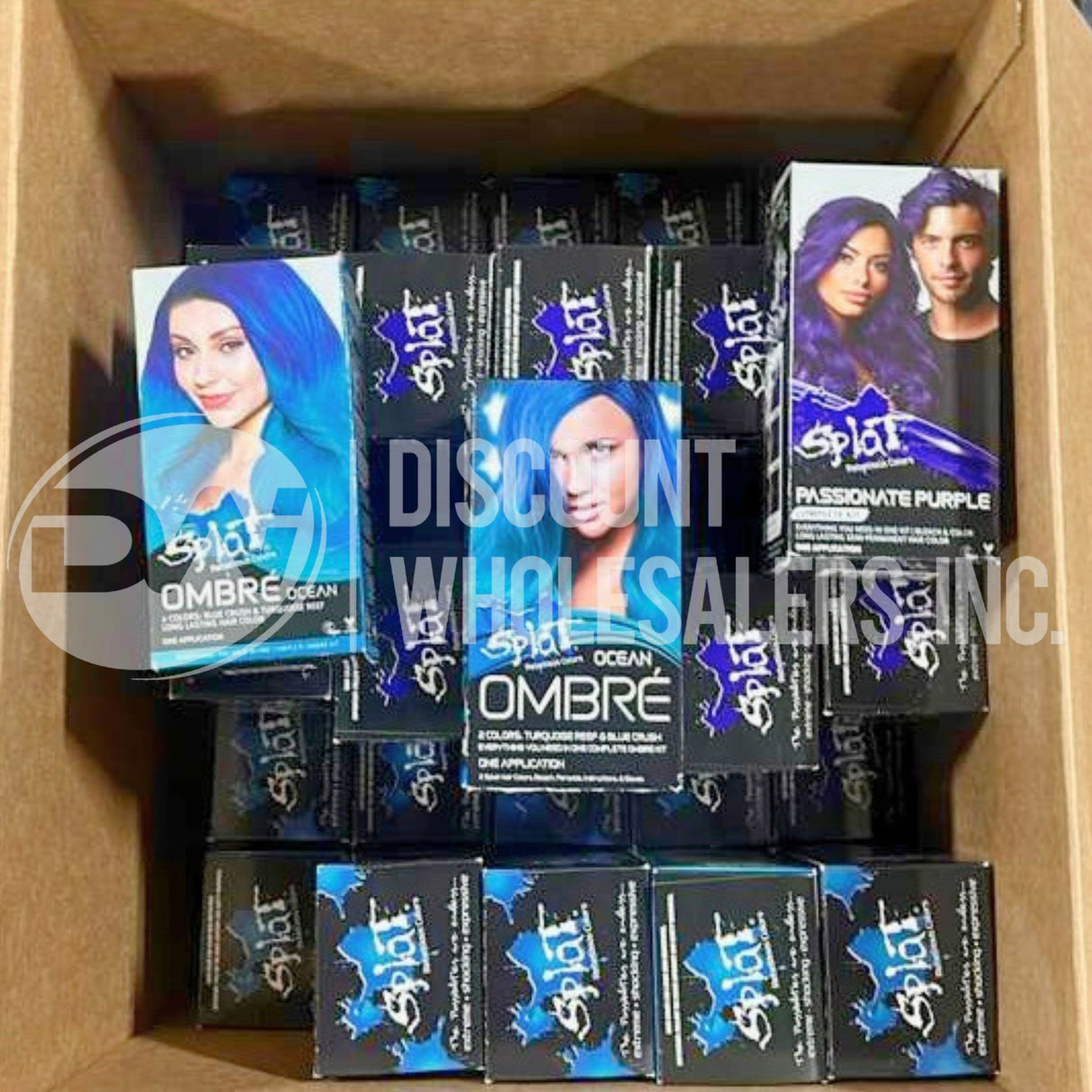 Splat Ombre Ocean And Passionate Purple Mix (42 Pcs Lot)