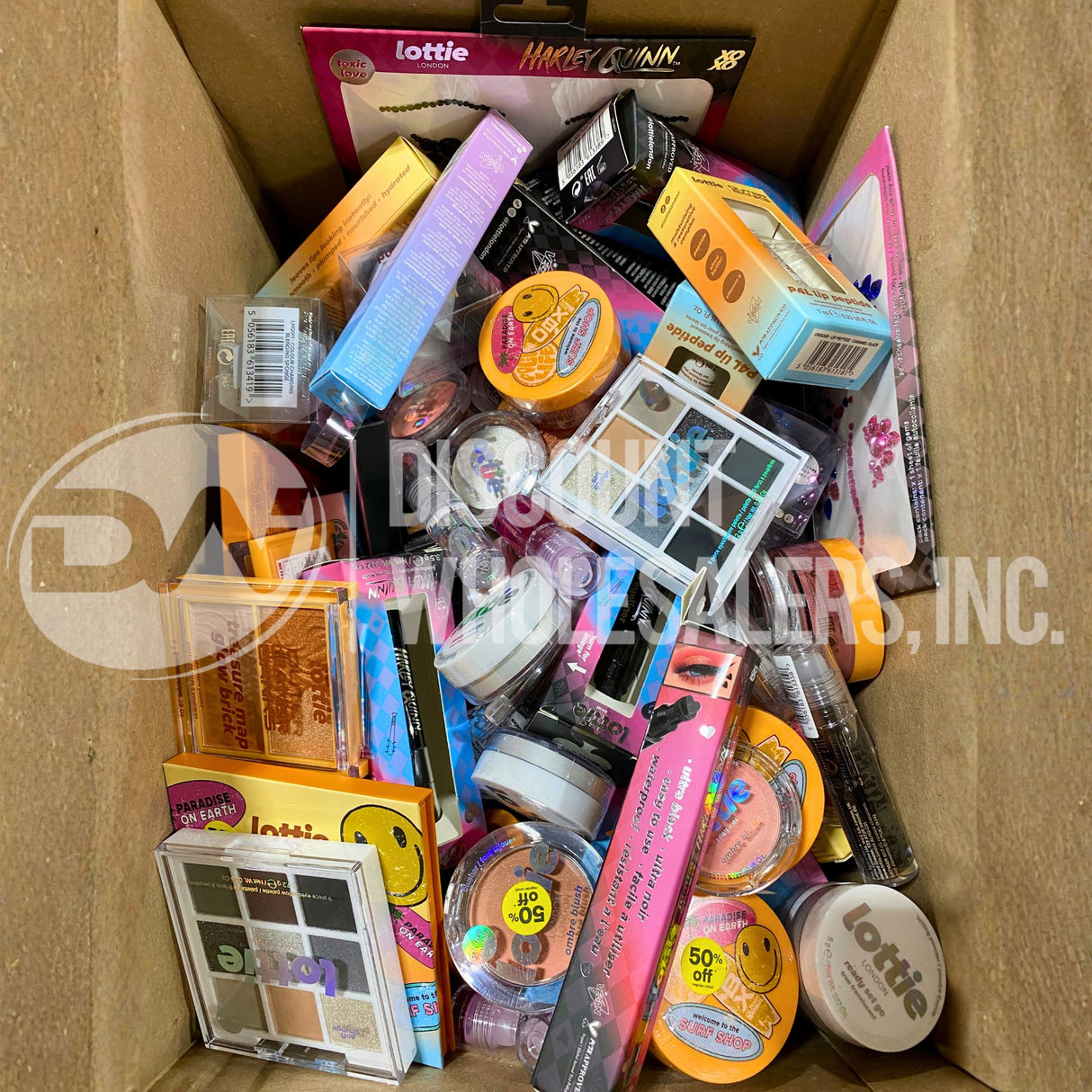 Lottie Assorted Makeup Eyeshadow, Liners, Blush, Mascara, Lips and More (100 Pcs Lot)