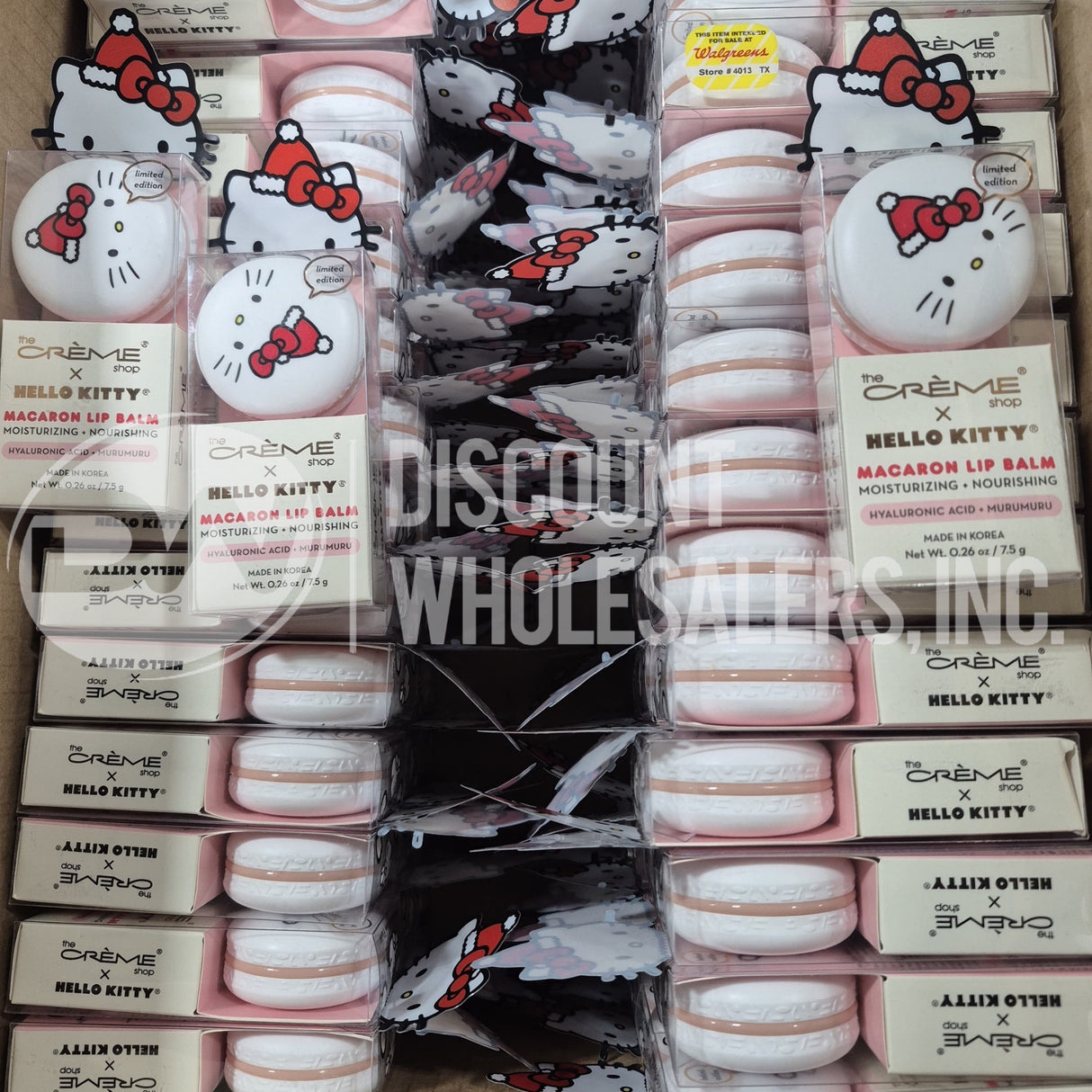 The Creme Shop Macaron Lip Balm Christmas Hyaluronic Acid-Murumuru 0.26 oz (100 Pcs Lot)