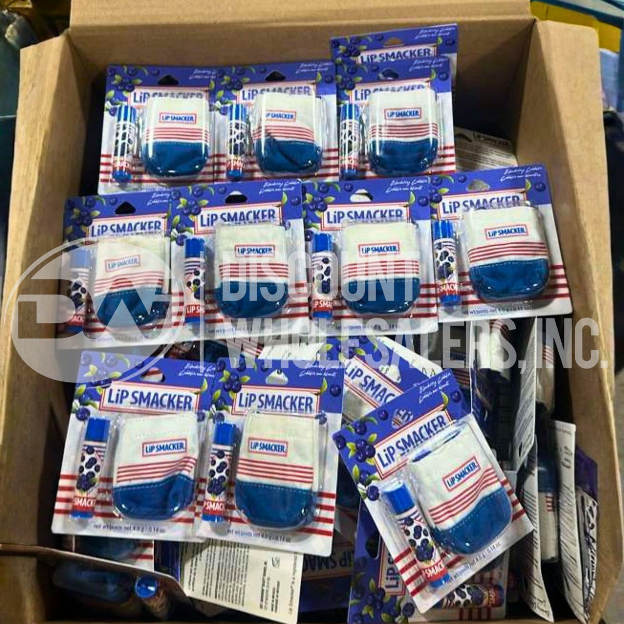 BUT1 GET1 At 20% OFF Lip Smacker Blueberry Cobbler Lip Balm W/Mini Tote Keychain (260 Pcs Lot)