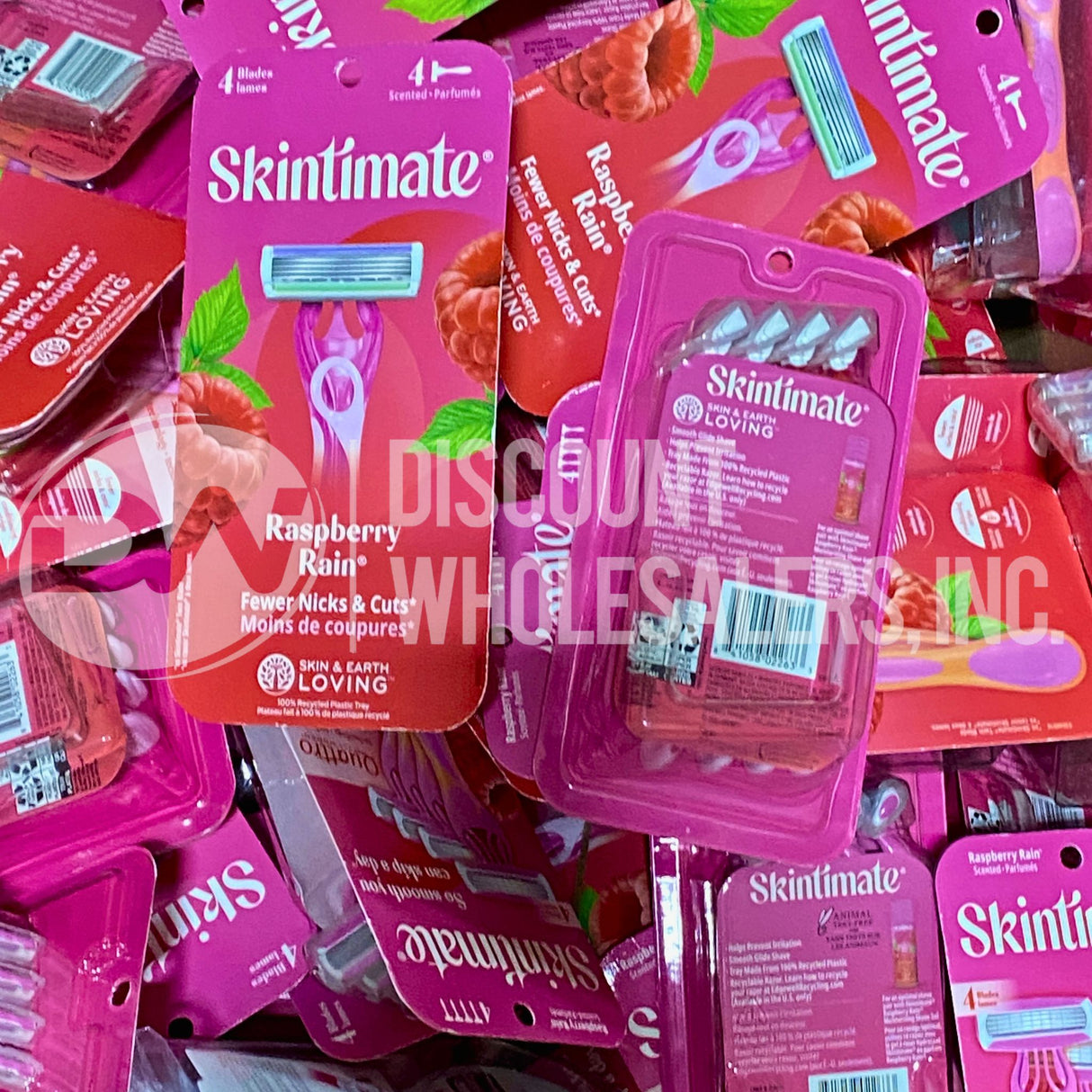 Skintimate Raspberry Rain Razors 4 4 Blades (600 Pcs Per Pallet)