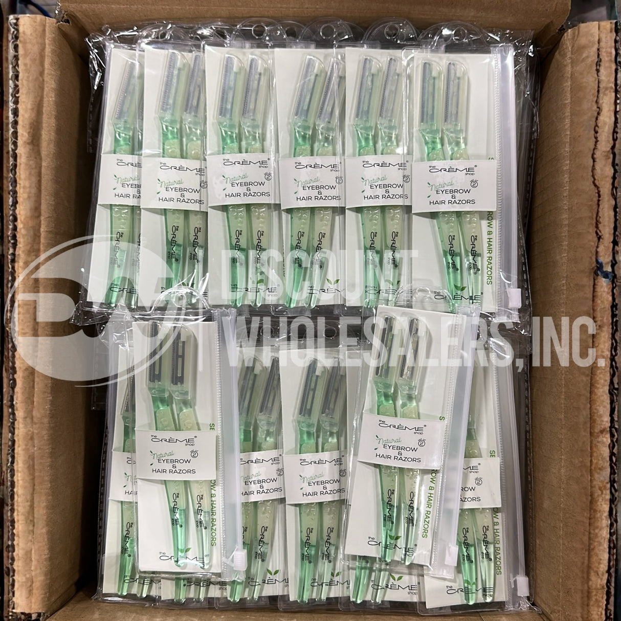 The Crème Shop Natural Eyebrow & Hair Razors Set of 2 (288 Pcs Lot)