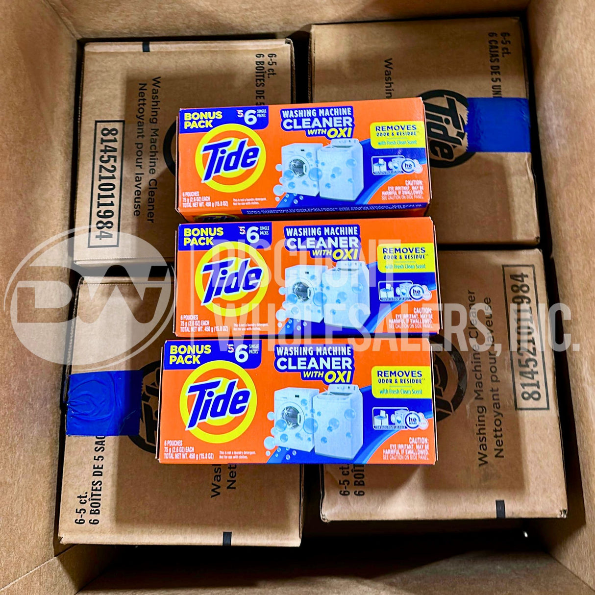 Washing Machine Cleaner by Tide,Washer Cleaning Tablets for Front and Top Loader 6 Single Packs (60 Pcs Lot)