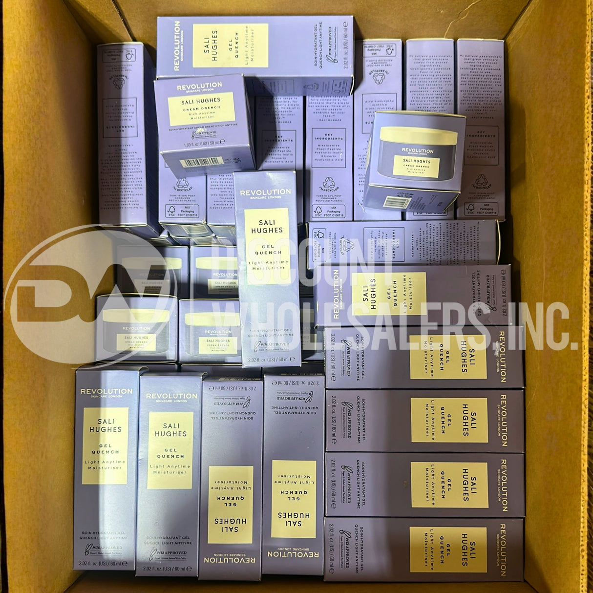 Revolution Sali Hughes Gel Quench 2.02 Fl And Cream Drench 1.69 Fl (80 Pcs Lot)