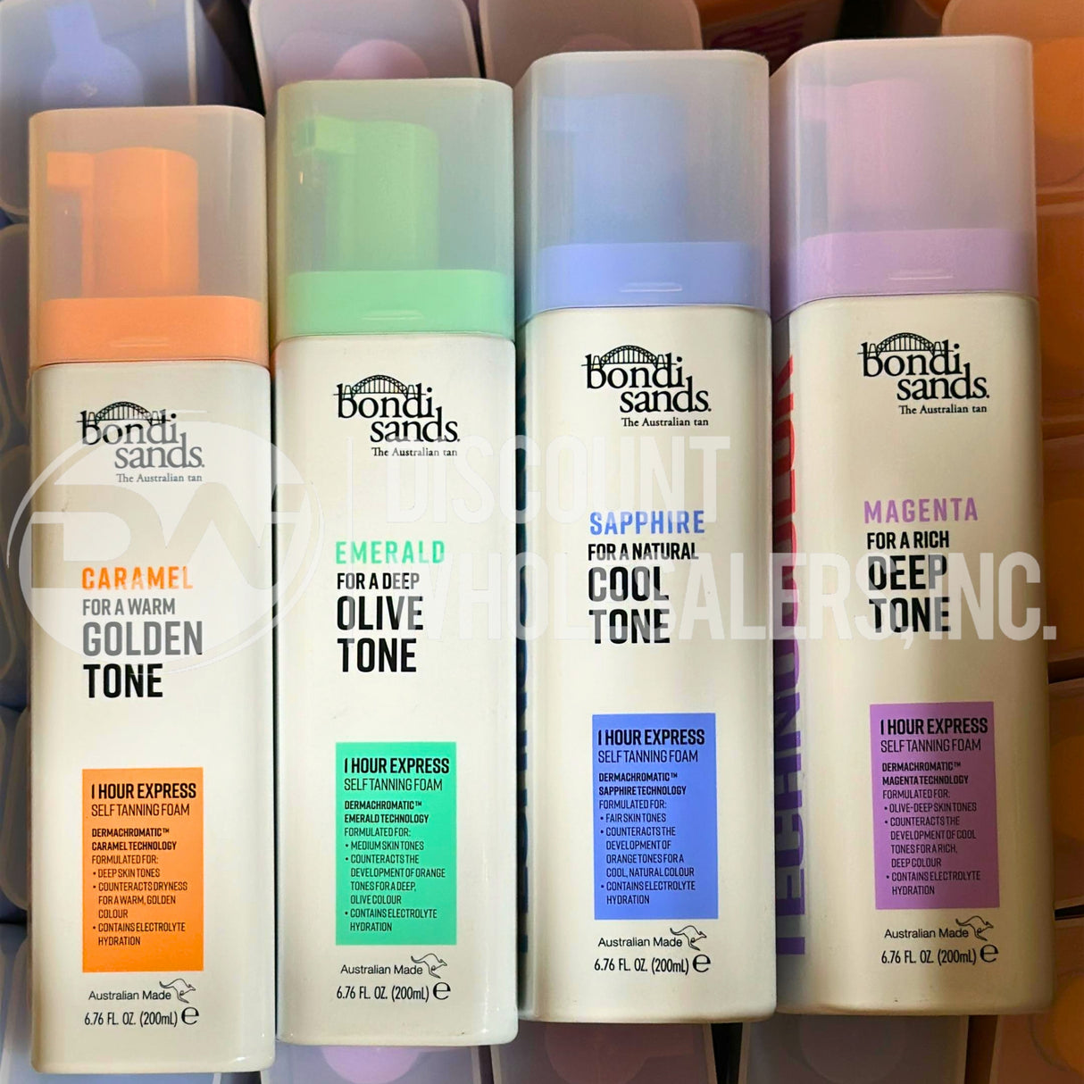 Bondi Sands Technocolor Tanning Foam Mix (250 Pcs Lot)