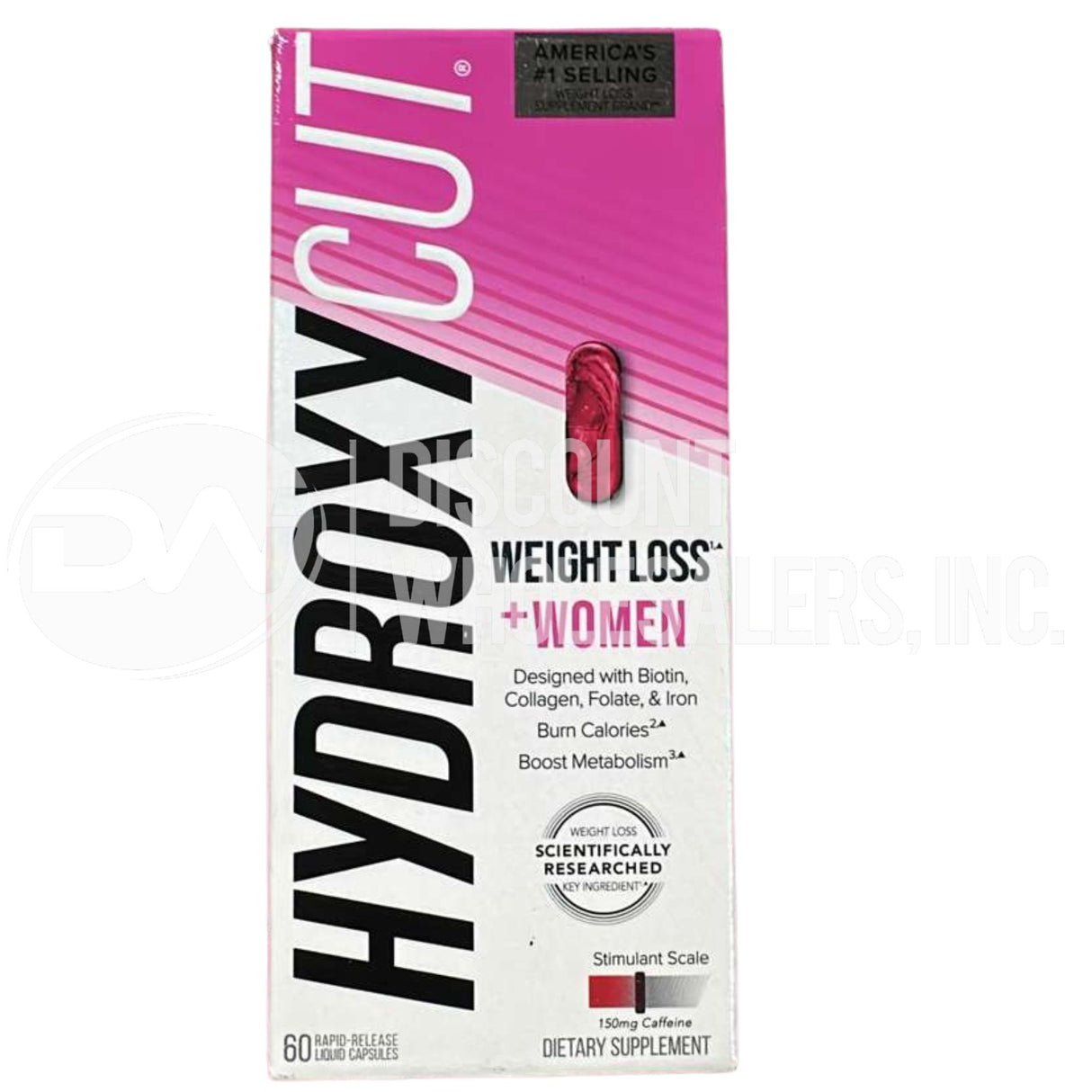 Hydroxycut Weight Loss + Women Biotin Collagen Folate Iron 60 Liquid Caps (50 Pcs Lot)