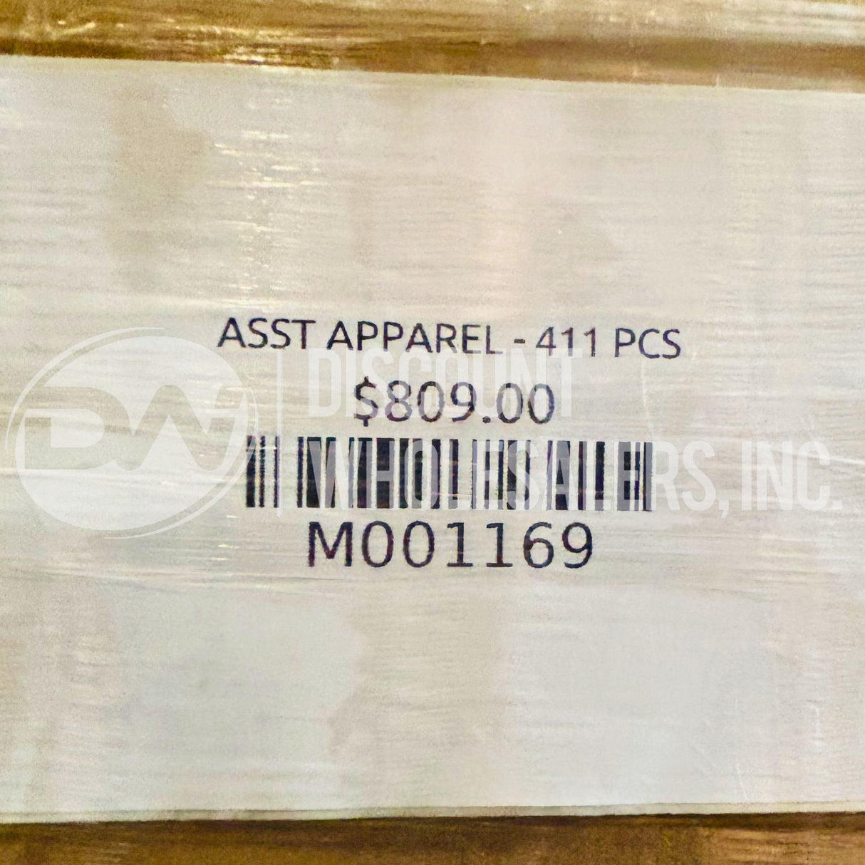 ASST APPAREL (411 Pcs Per Pallet)