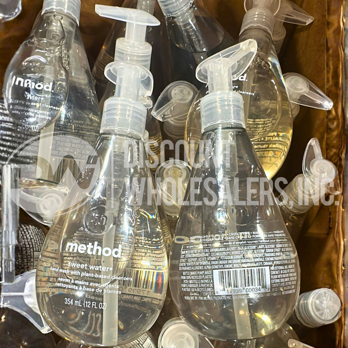 Method Liquid Hand Soap Sweet Water Scent 12 Oz (47 Pcs Lot)