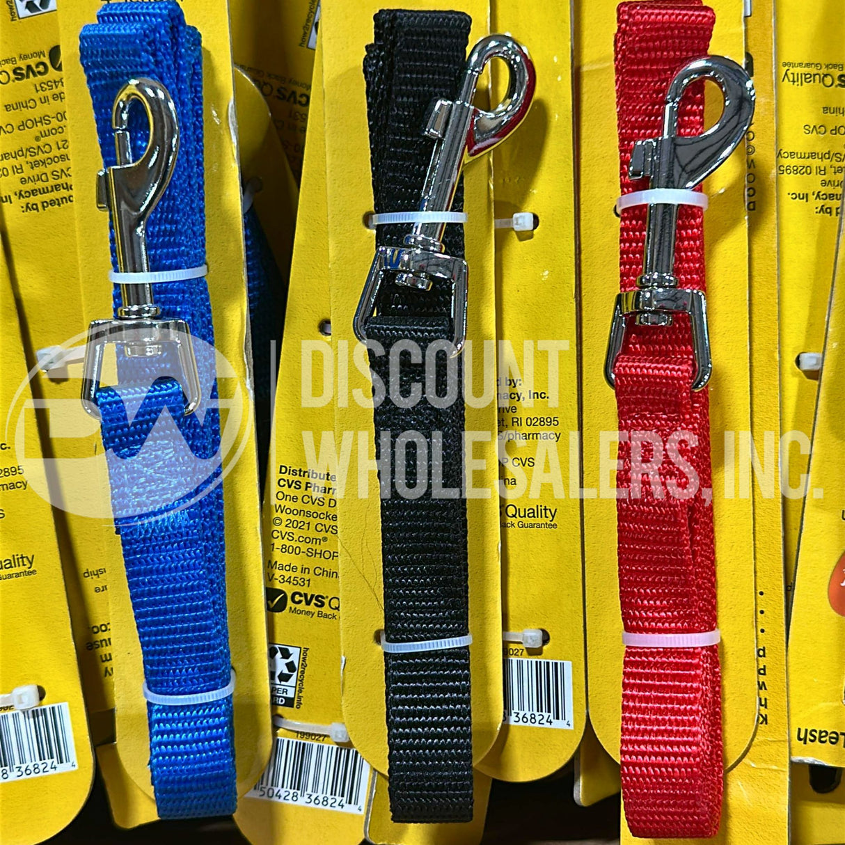 Pet Control Dog Leash Nylon With Loop Handle Small Different Colors (70 Pcs Lot)