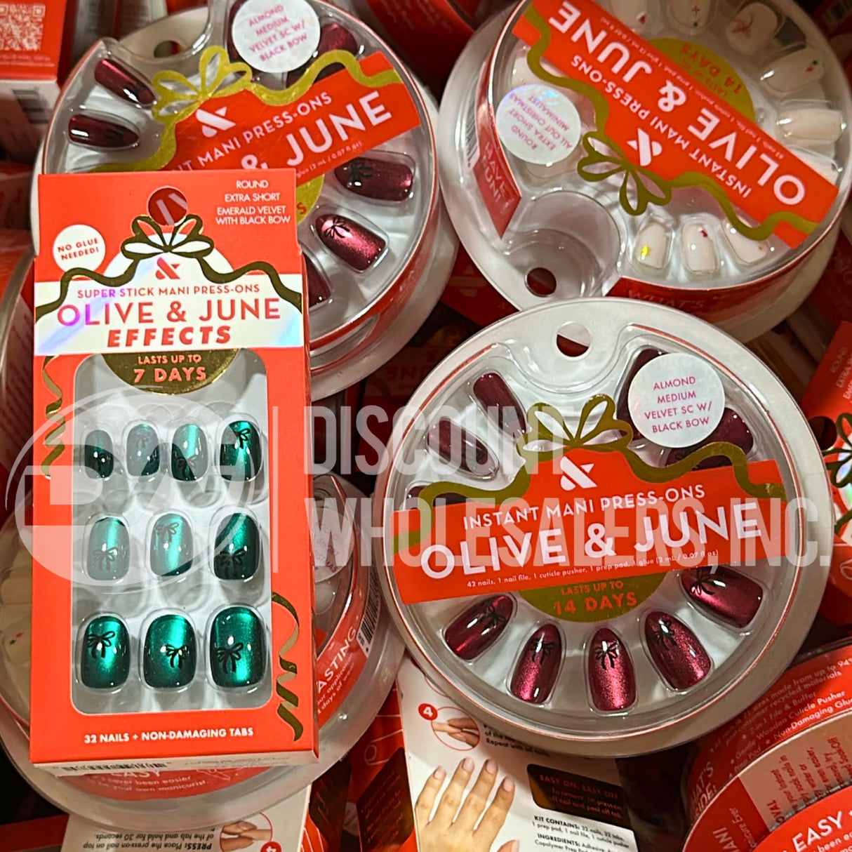 Olive June Super Stick Mani Press-Ons Assorted (180 Pcs Lot)