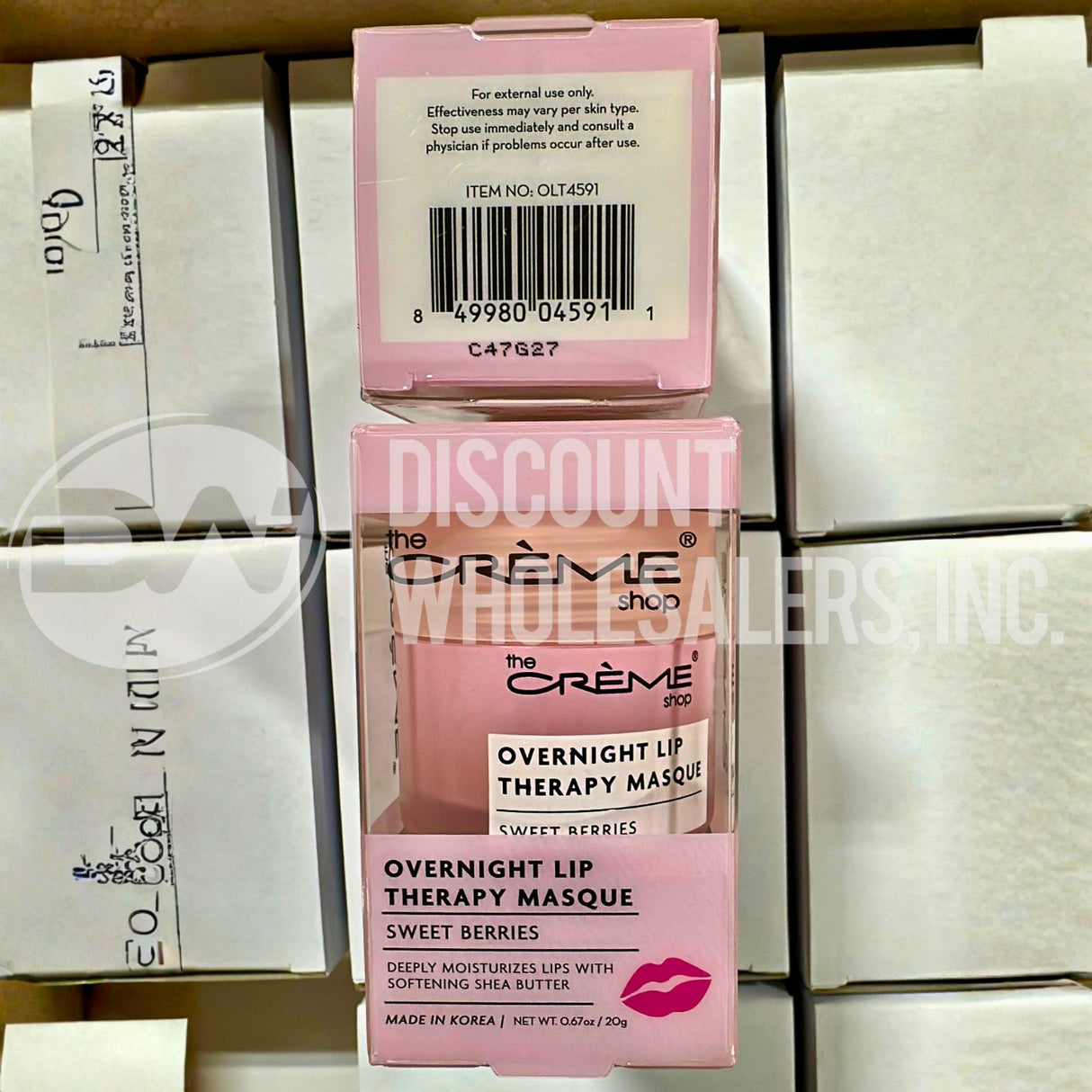 The Crème Shop Overnight Lip Therapy Masque Sweet Berries Deep Moisture K‑Beauty (72 Pcs Lot)