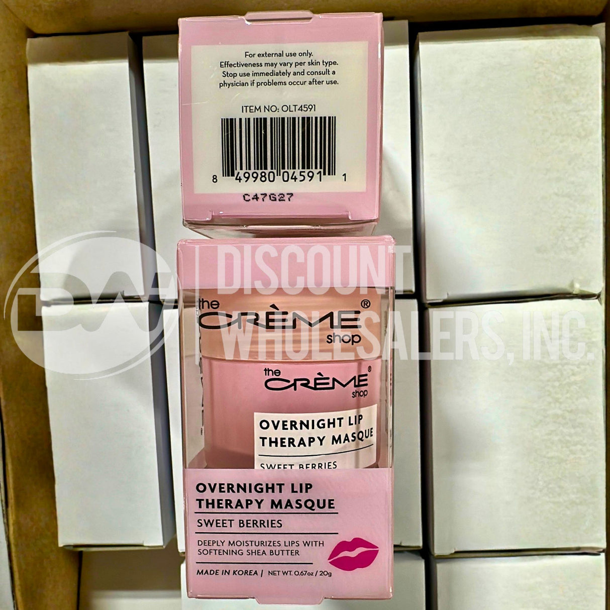 The Crème Shop Overnight Lip Therapy Masque Sweet Berries Deep Moisture K‑Beauty (144 Pcs Lot)