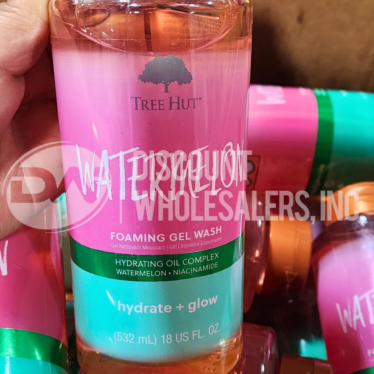 Tree Hut Watermelon Foaming Gel Wash Hydrate+Glow 18 Fl. Oz. (60 Pcs Lot)