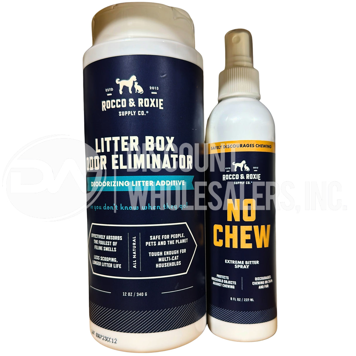 Rocco & Roxie Pet Care No Chew Spray & Litter Box Odor Eliminator (60 Pcs Lot)