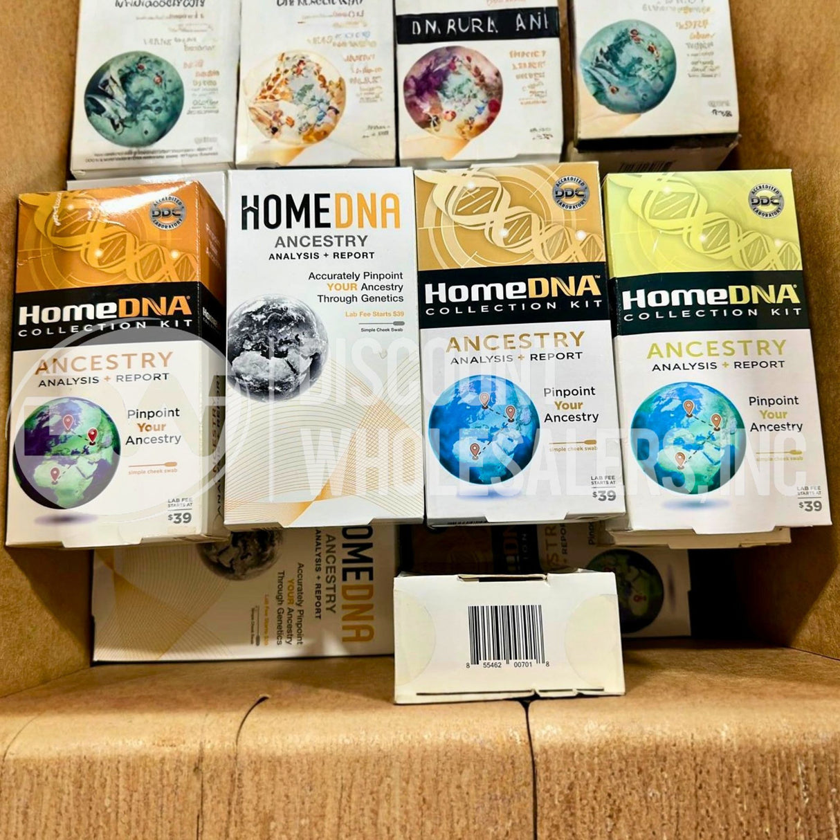 DDC HomeDNA Collection Kit Ancestry Analysis Report HOME Lab Fee (270 Pcs Lot)