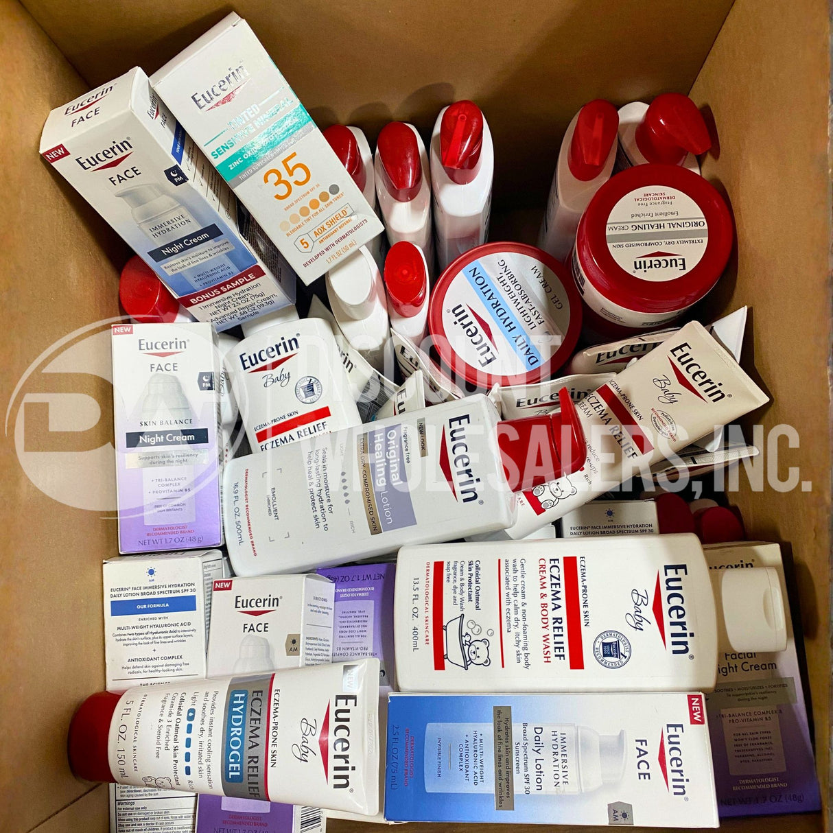 Eucerin Assorted Different Sizes (90 Pcs Lot)