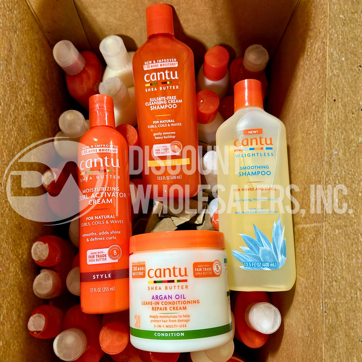 Cantu Assorted Shampoo,Conditioner, Cream, and More Different Sizes (80 Pcs Lot)