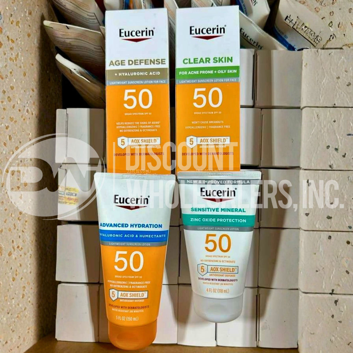 Eucerin Assorted Different Sizes (192 Pcs Per Pallet)