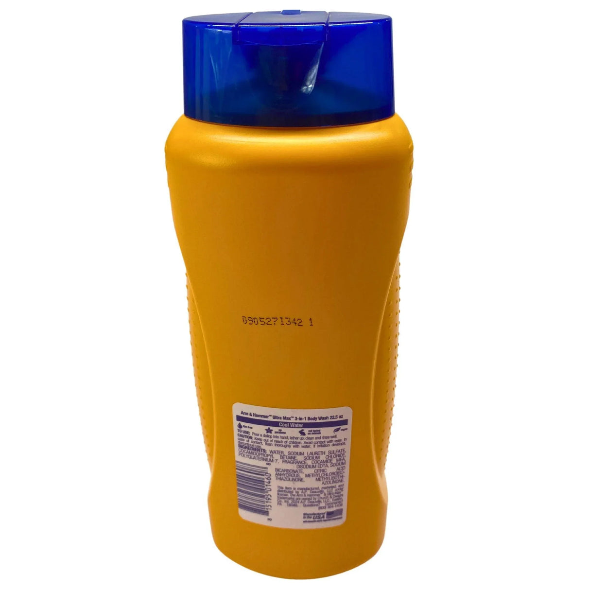 ARM & HAMMER Ultra Max 3-in-1 Clear Formula Body Wash, Shampoo, Conditioner Cool Water 22.5 FL OZ