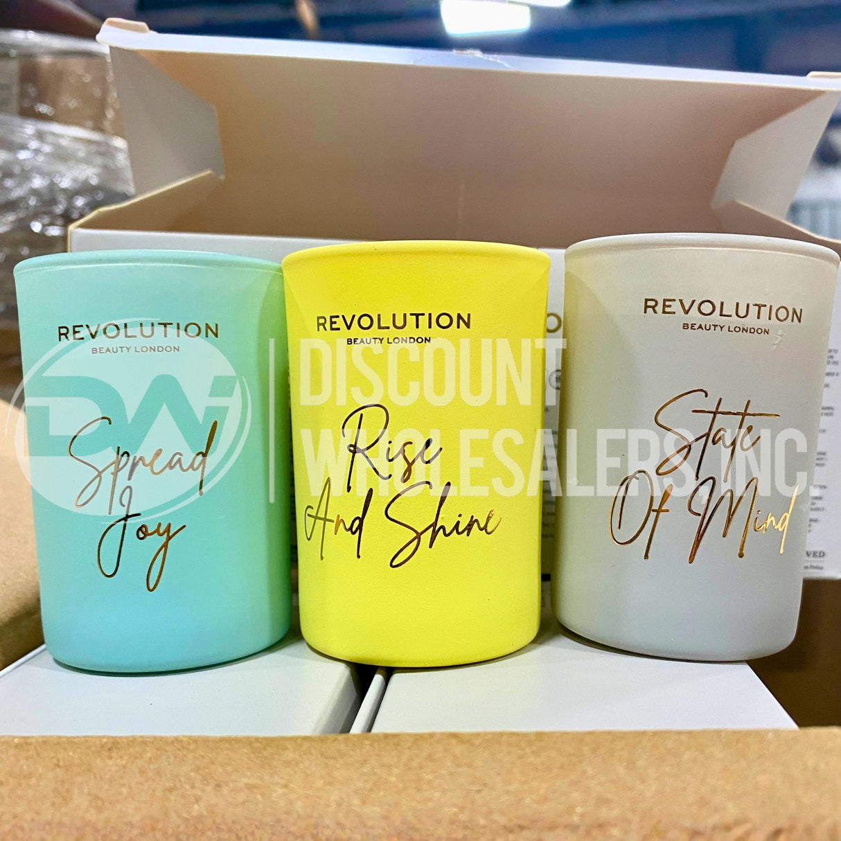 Revolution Grounded Collection Mini Scented Candle Gift Trio Set (60 Pcs Lot)
