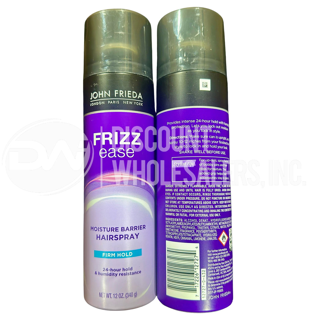 John Frieda Frizz Ease Moisture Barrier Hairspray FIRM HOLD 12 Oz (78 Pcs Lot)