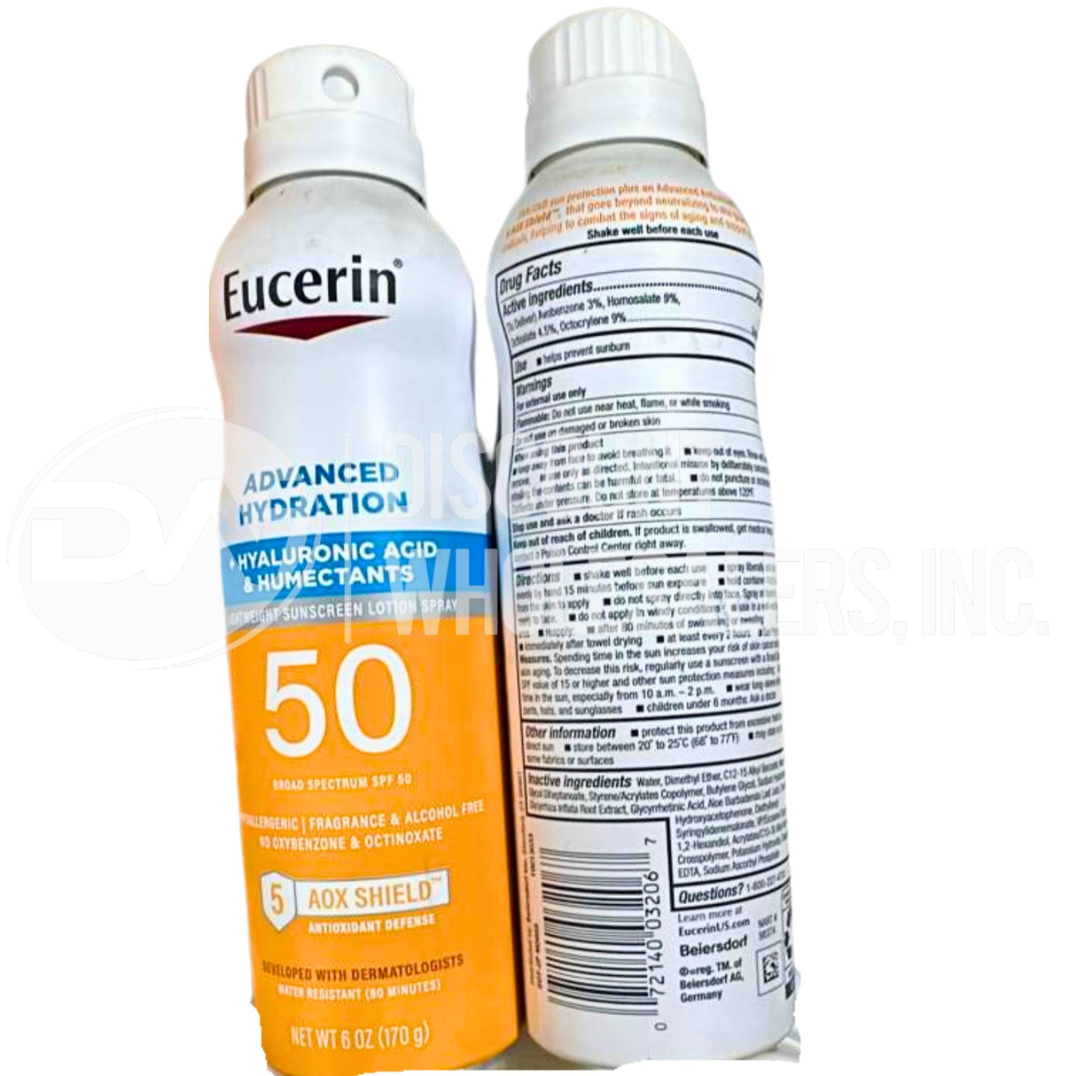 Eucerin Advanced Hydration Hyaluronic Acid Sunscreen Spray SPF 50 (128 Pcs Lot)
