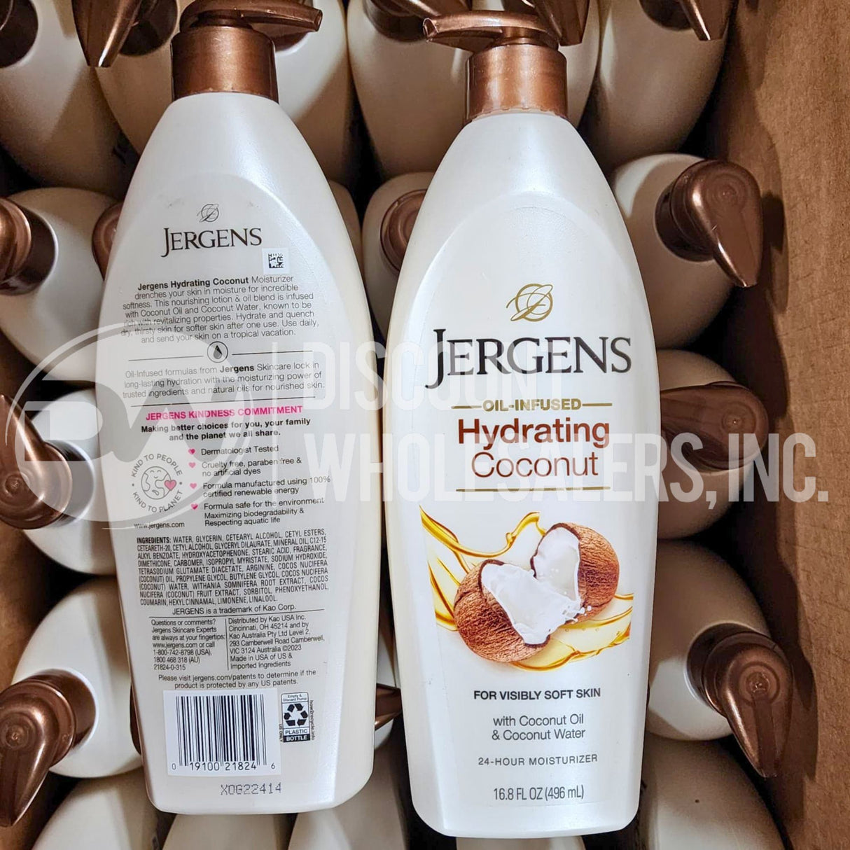Jergens Hydrating Coconut Body Lotion 16.8oz Dry Skin (80 Pcs Lot)