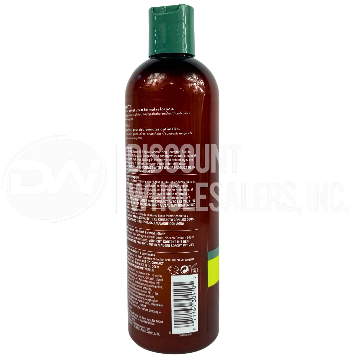 Hask Hemp Oil & Agave Moisturizing Shampoo Hydrates & Adds Shine Made with Organic Hemp Seed Oil 12 Oz. (50 Pcs Lot)