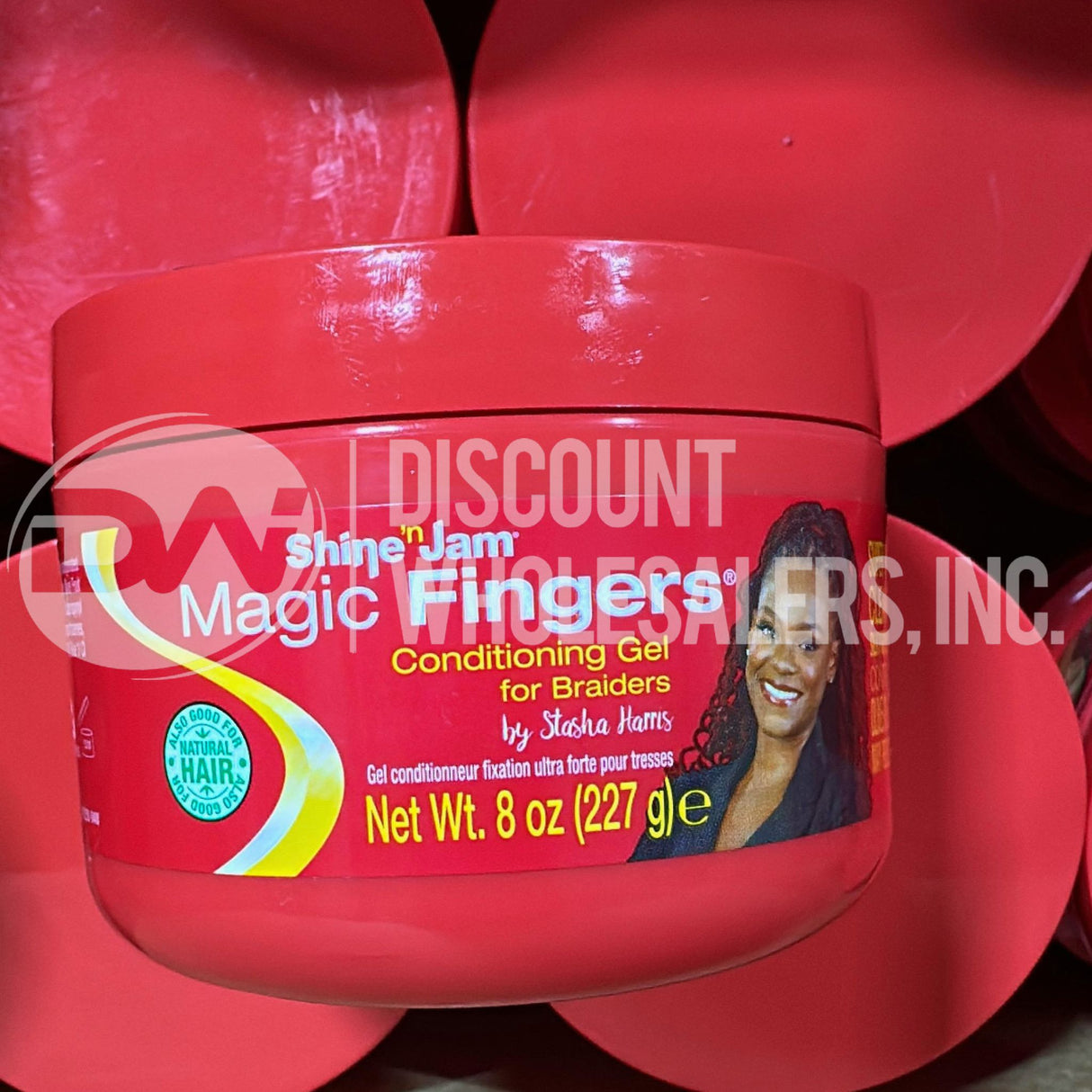 Ampro Shine N Jam Magic Fingers for Braiders Extra Firm Holds Control Frizz 4 Oz (80 Pcs Lot)