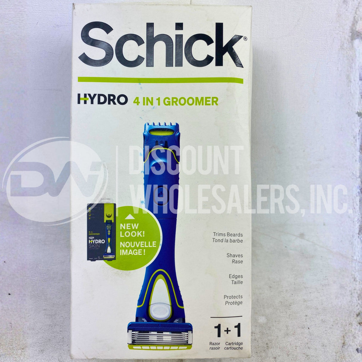 Schick Hydro 4 IN 1 Groomer Trims Beards,Shaves,Edges & Protects 1 Razor & 1 Cartridge (72 Pcs Lot)