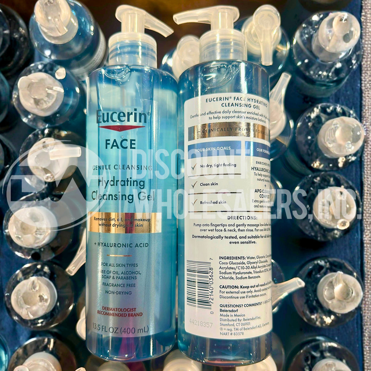 Eucerin Face Gentle Hydrating Cleansing Gel, 13.5 fl. Oz (110 Pcs Lot)