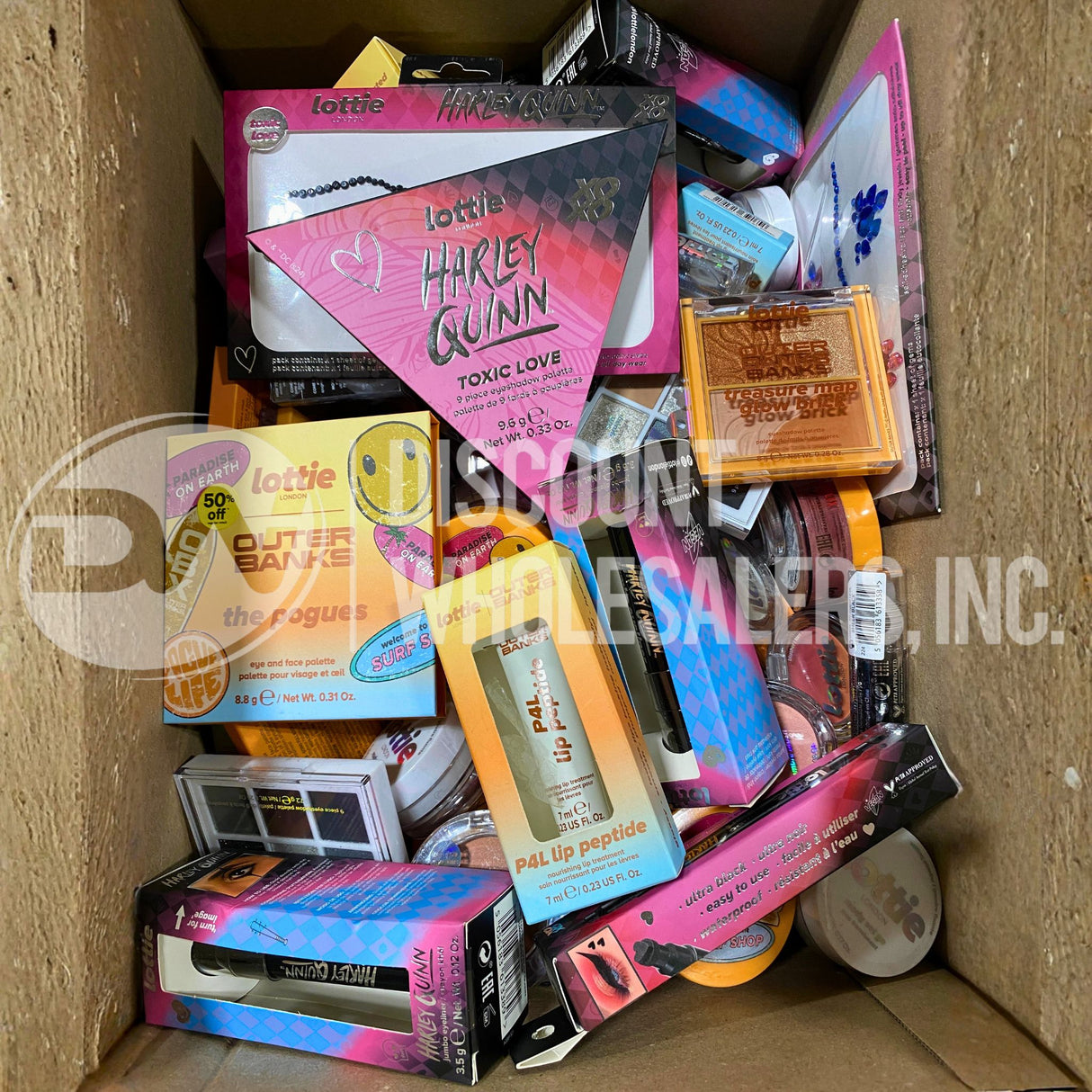 Lottie Assorted Makeup Eyeshadow, Liners, Blush, Mascara, Lips and More (250 Pcs Lot)