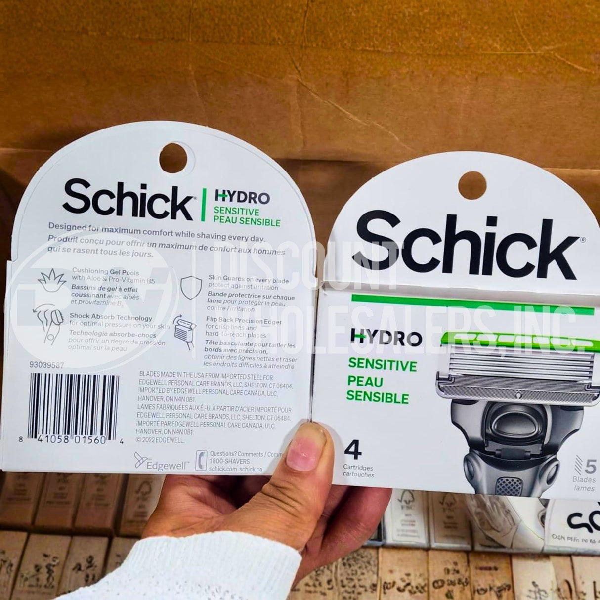 Schick Hydro Sensitive 4 Cartridges 5 Blades (600 Pcs Lot)
