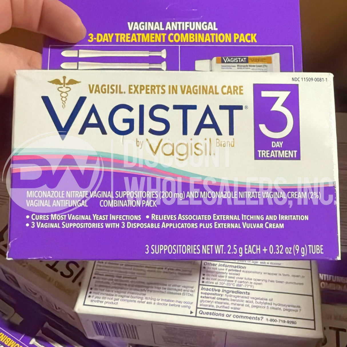 Vagistat By Vagisil 3-Day Treatment (100 Pcs Lot)