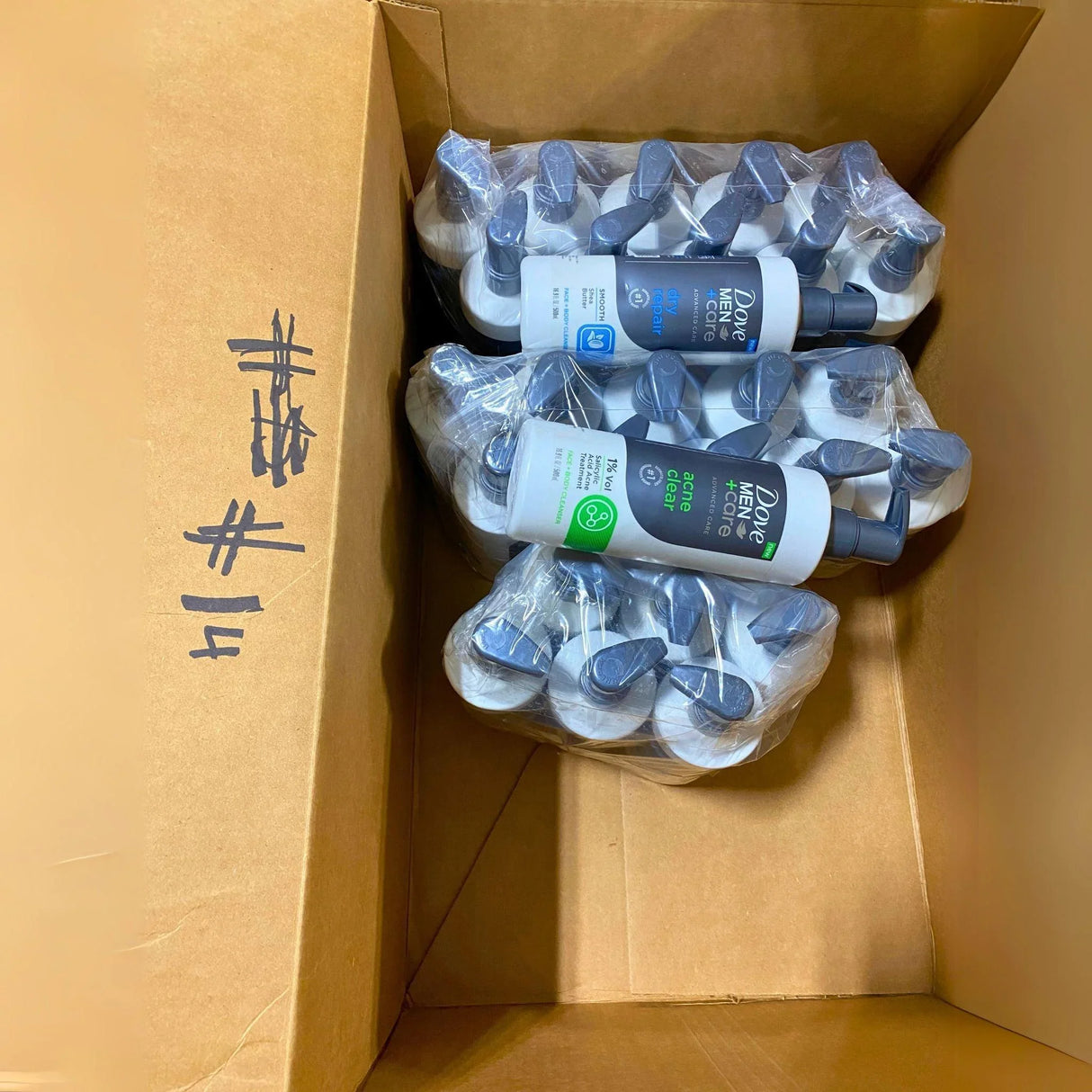 Dove Men Care Advanced Care Face + Body Cleanser 16.9 floz (50 Pcs Lot)