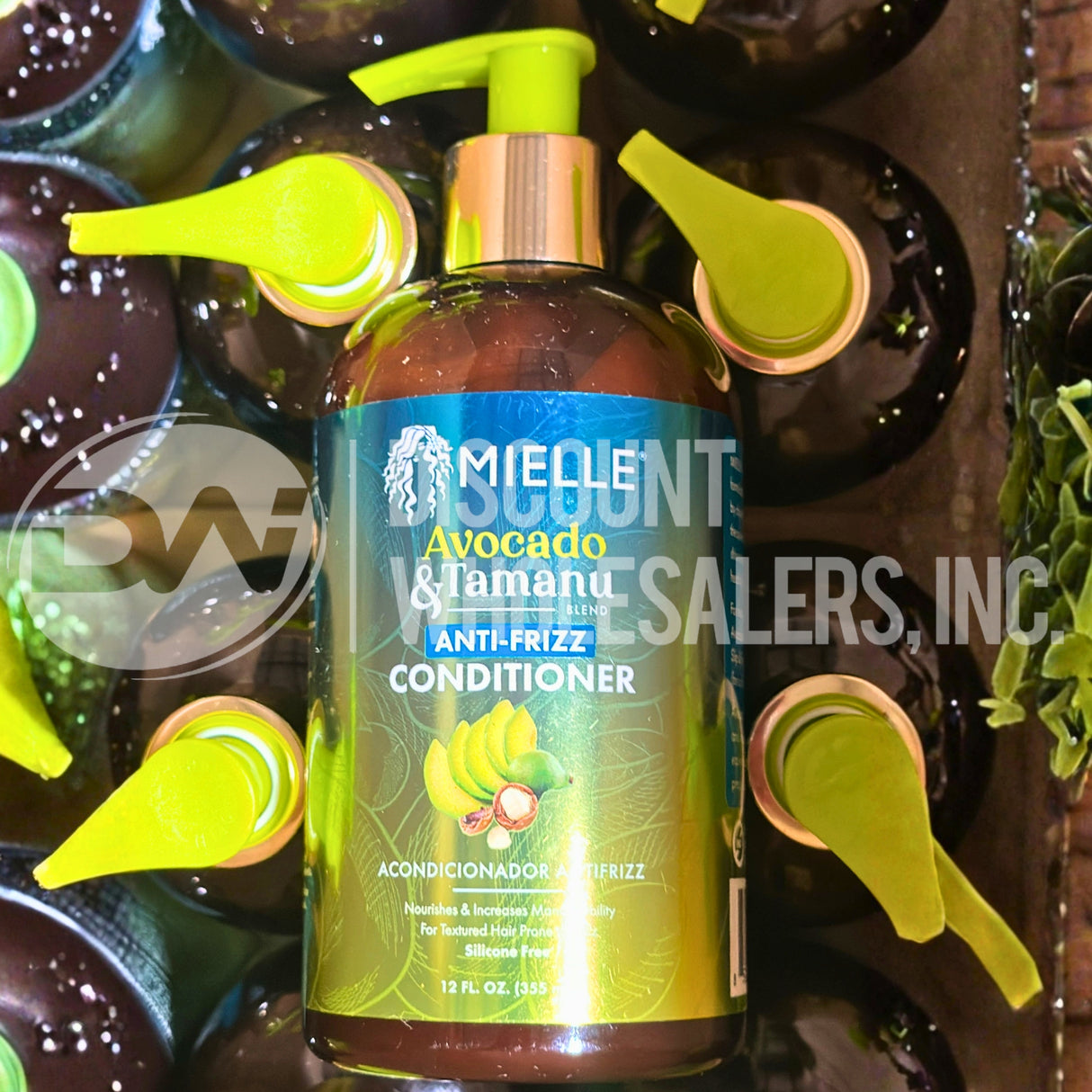 Mielle Anti-Frizz Conditioner, Avocado & Tamanu, 12 fl oz (90 Pcs Lot)