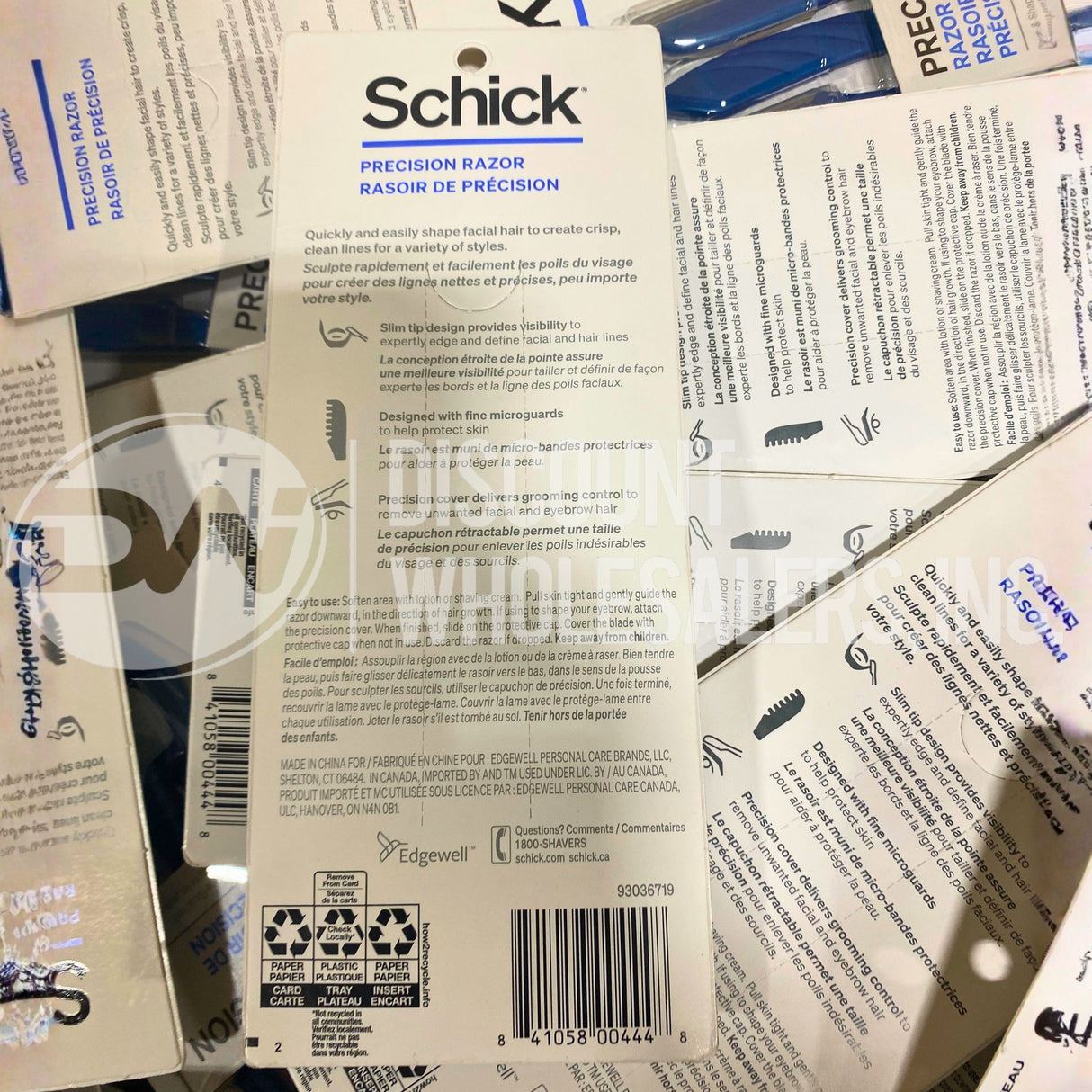 Schick Precision Razor for Men Edging Razors Disposable Razors 3 Count (600 Pcs Lot)
